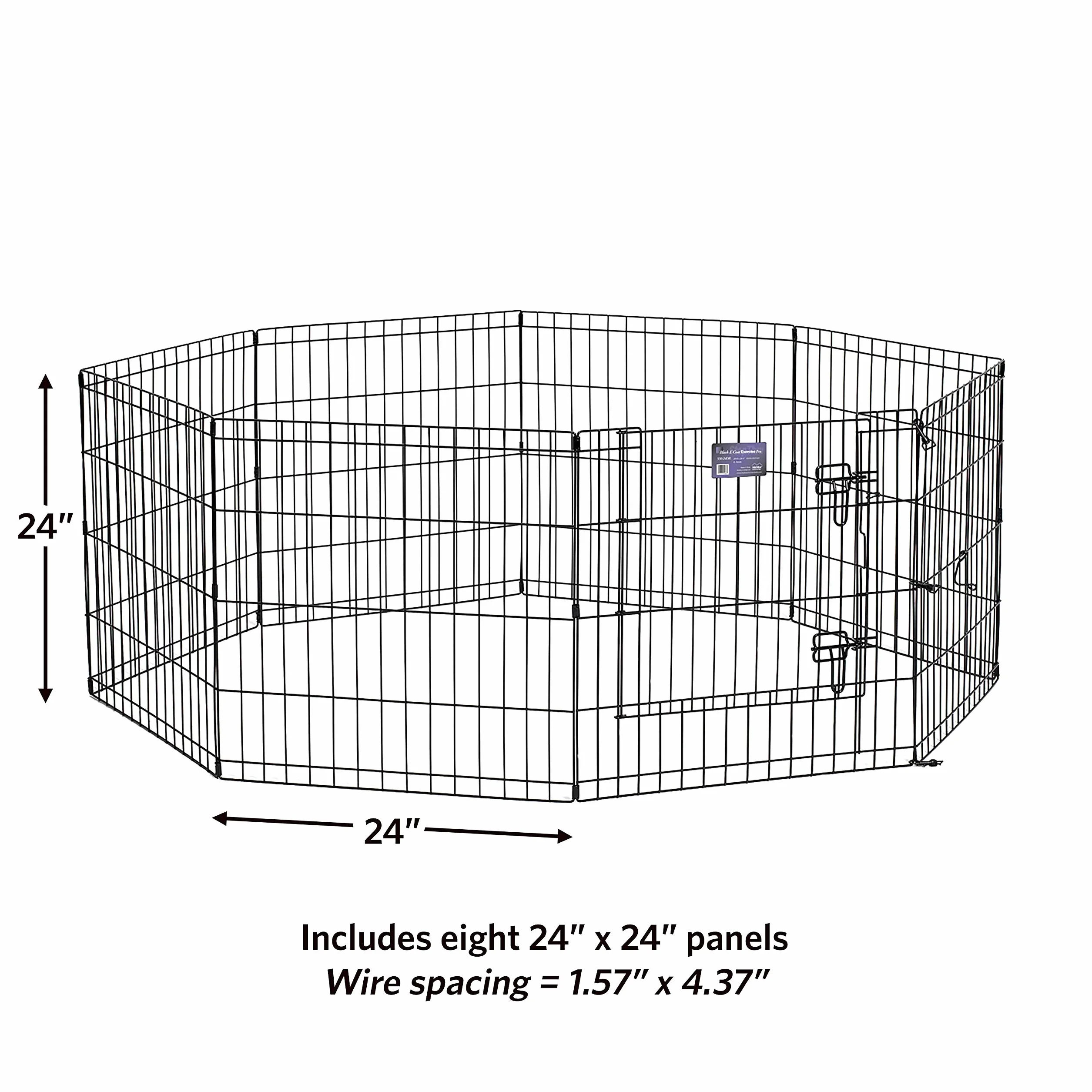 MidWest Homes for Pets kojec dla psów 60,96 cm x 60,96 cm czarny E-Coated 550-24DR