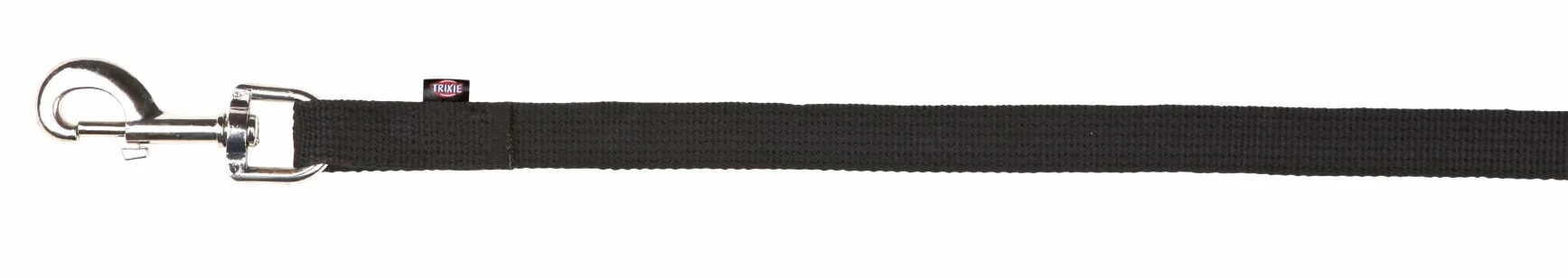 Trixie Smycz śledząca, płaska taśma, 5 m x 20 mm, czarna