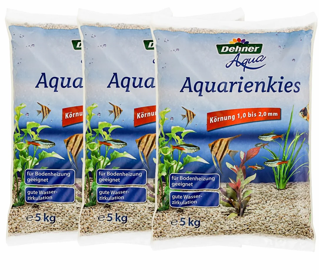 Dehner Żwir do akwarium biały 1-2 mm 15 kg