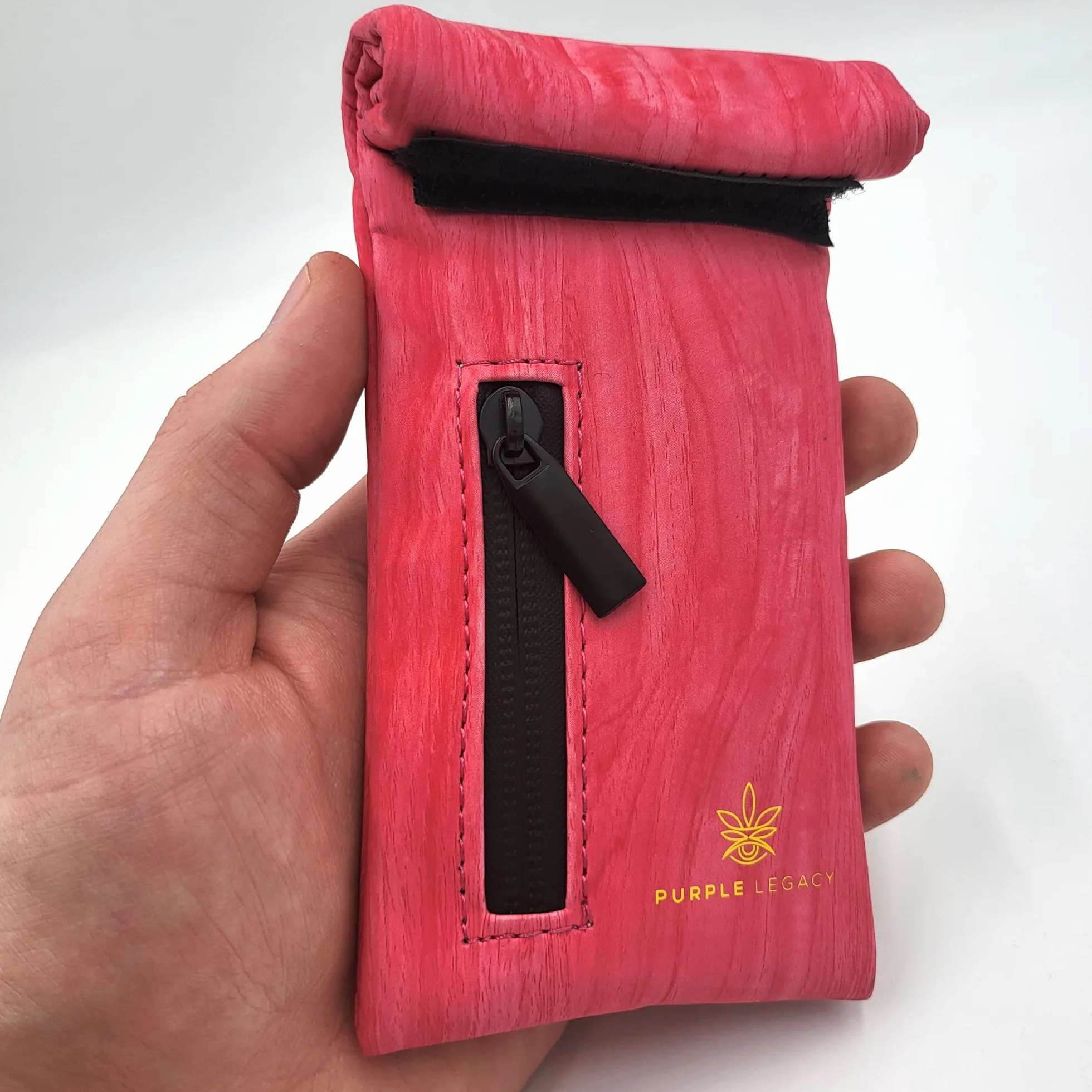 Torba odporna na zapachy, torba Smell Proof Bag dla psów, torba do przechowywania na podróż, wodoszczelna zamek błyskawiczny, pochłania zapachy, wyściółka z węglem aktywnym, bezzapachowa, Legacy Pink, torba podróżna