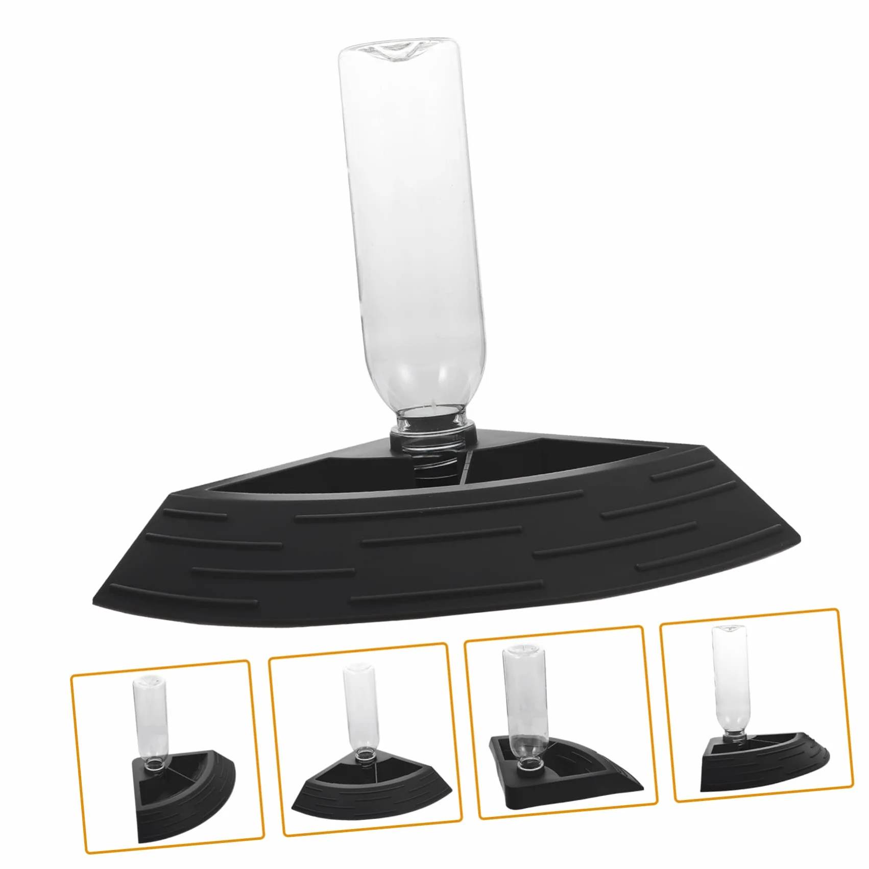 Happyyami Crawling Pet Water Dispenser dla Jaszczurek z Podstawą Łatwy Czyszczeniu Stabilny