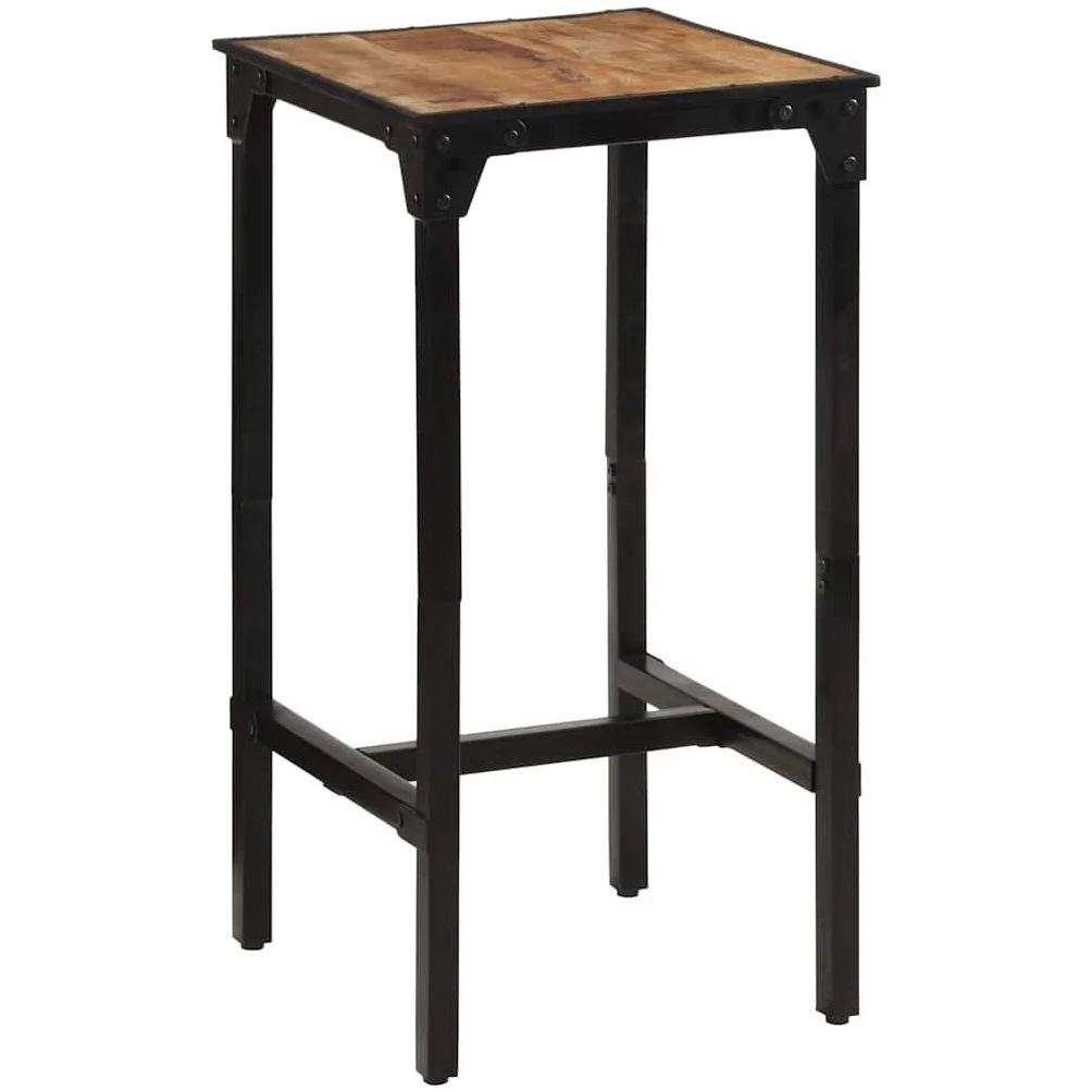 vidaXL Stolik barowy, 60x55x107 cm, surowe drewno mango