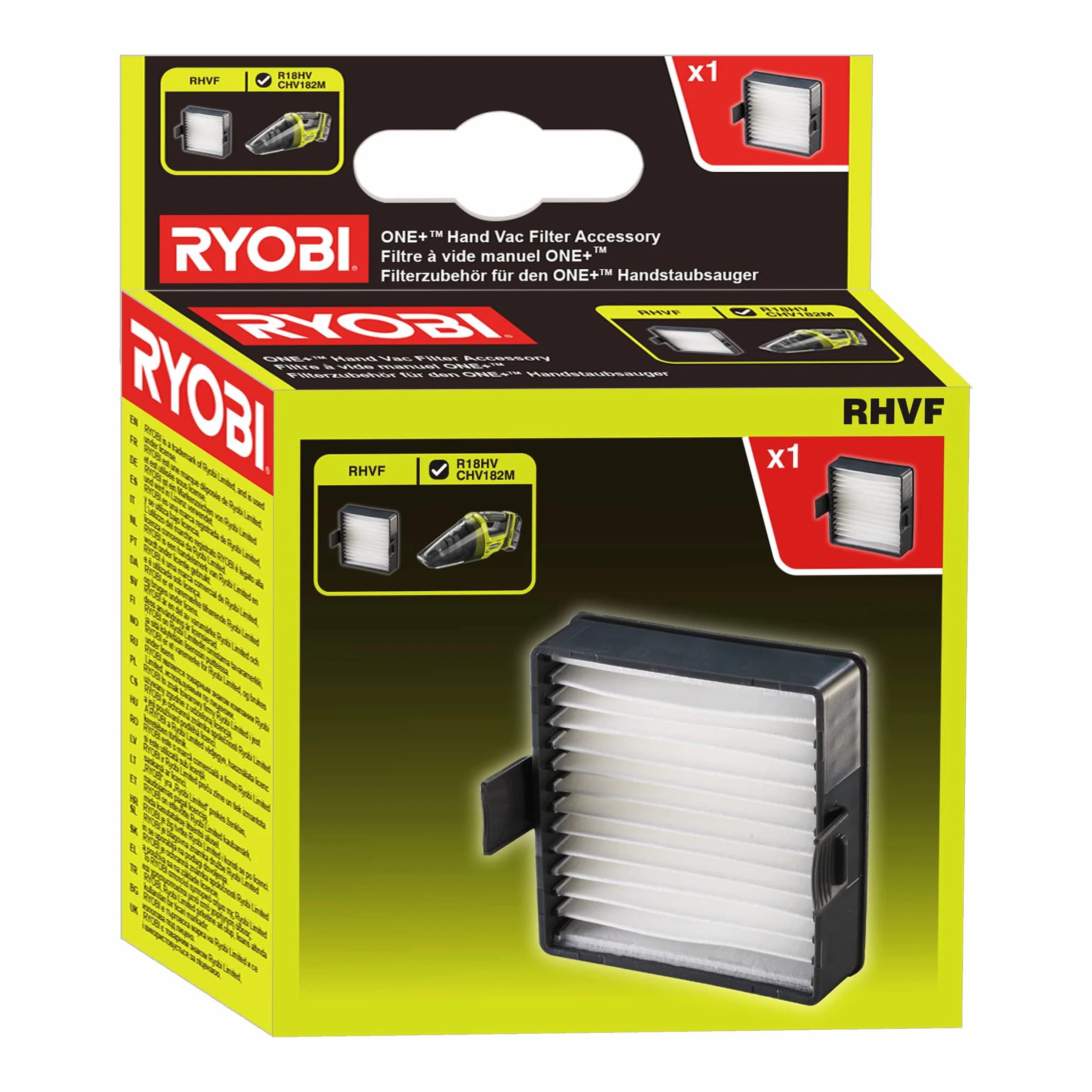 Ryobi Filtr do Odkurzacza Ręcznego, RHVF, Pasuje do R18HV