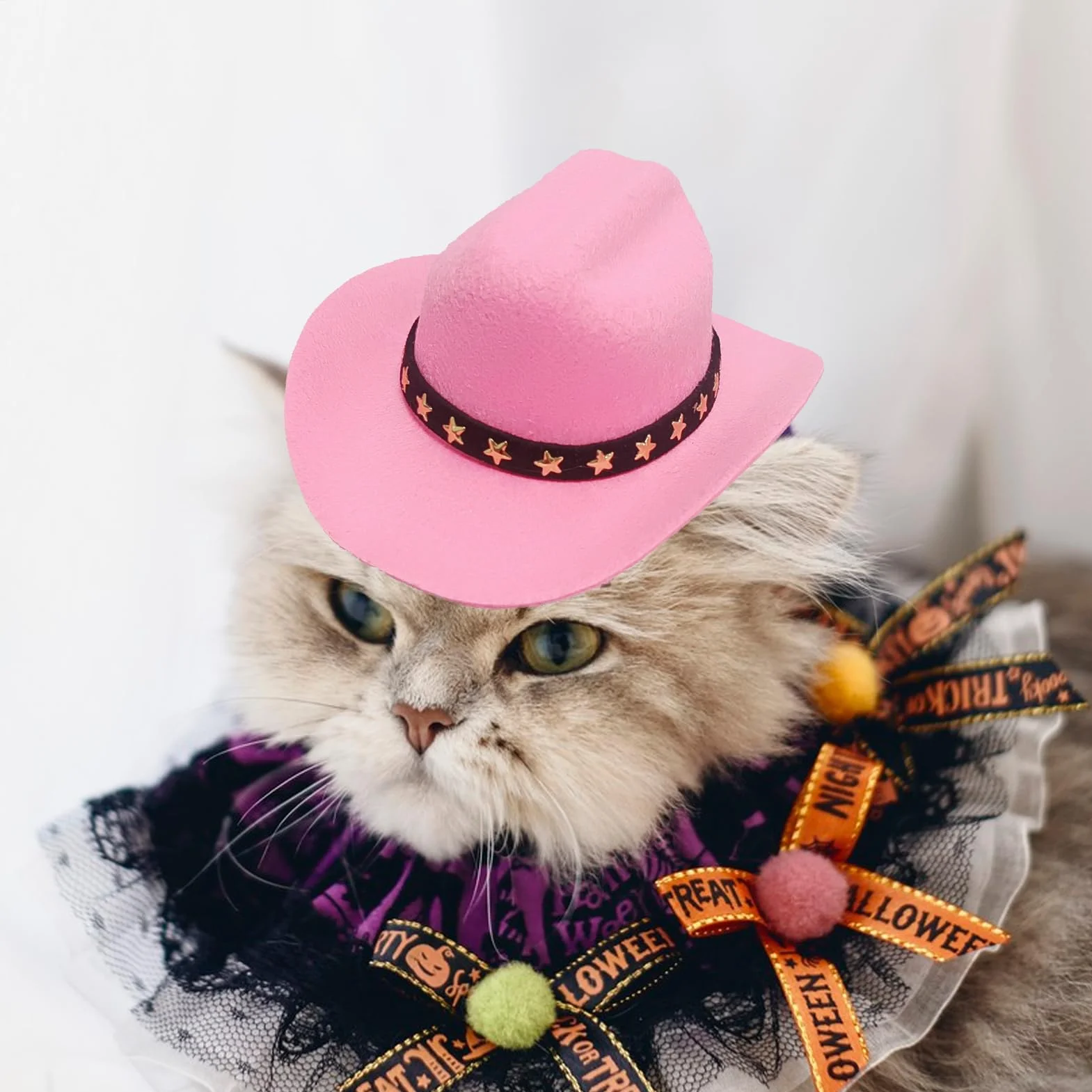 Kapelusz kowbojski dla psa - kapelusz kowbojski dla małego zwierzaka, akcesoria imprezowe dla psa, kota, czapki cosplay do noszenia na co dzień, karnawał, Halloween, wakacje, imprezy o