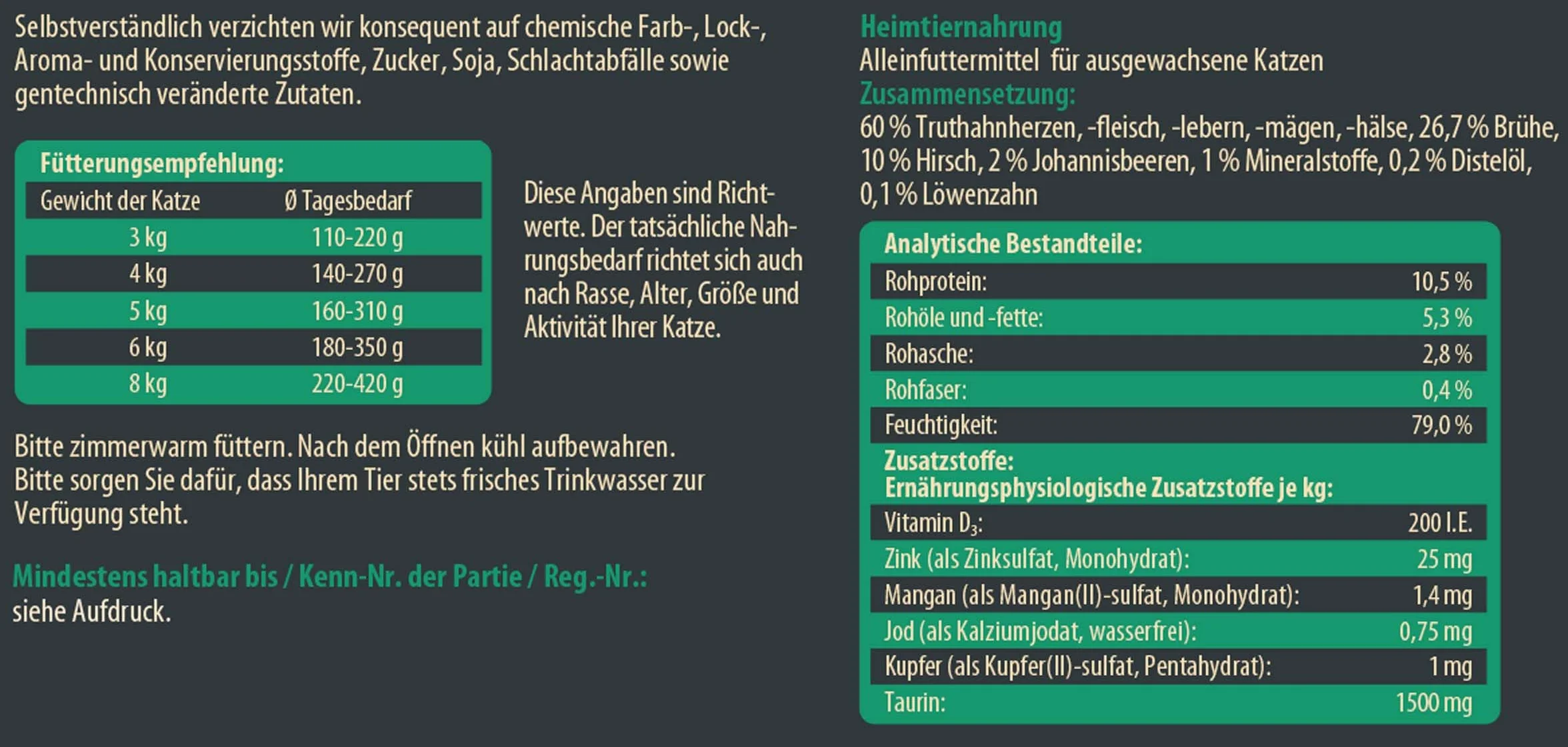 Dehner Wild Nature karma dla kotów Auwald, mokra karma bez zbóż, jeleni/indyka, puszka 6 x 400 g