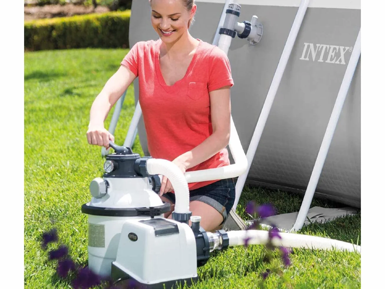 Intex Pompa Filtrująca, Biały/Czarny, 4.500 L/h