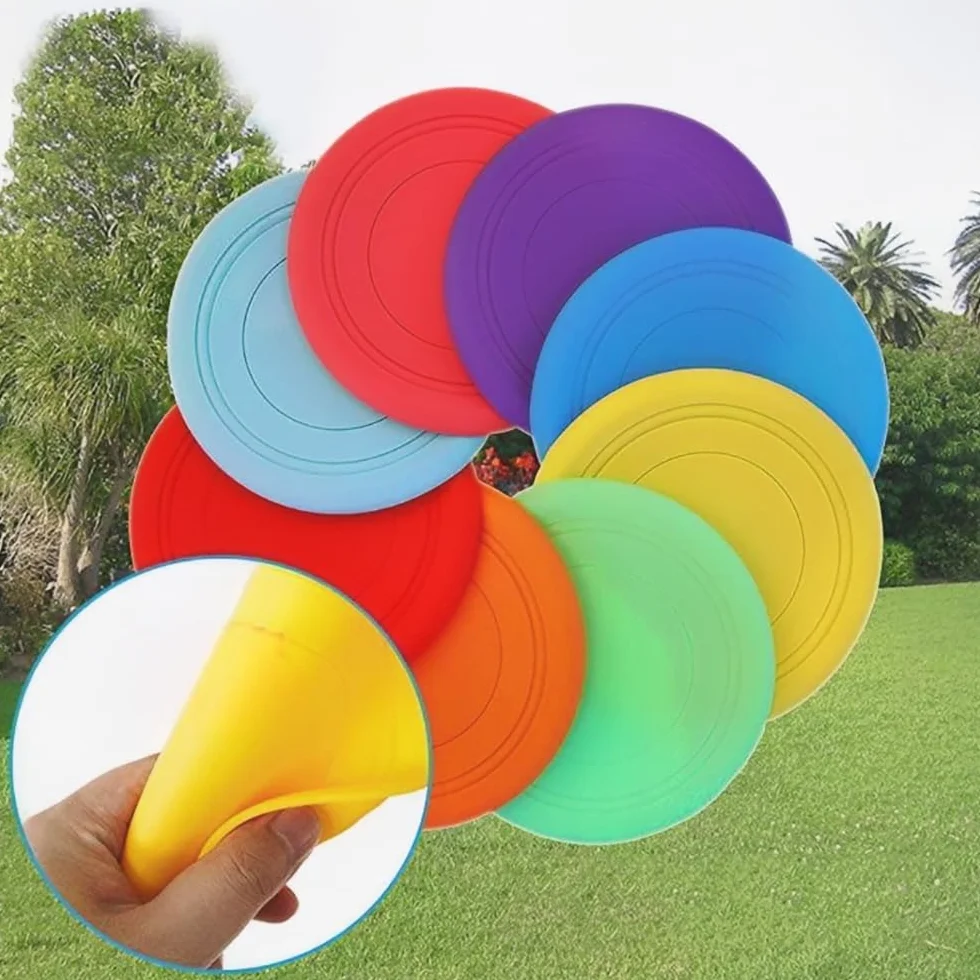 Frisbee, 6 sztuk frisbee, zabawka dla psa, krążek 17,8 cm, frisbee, duże psy, zestaw zabawek do treningu psa, rzucania, łapania i zabawy