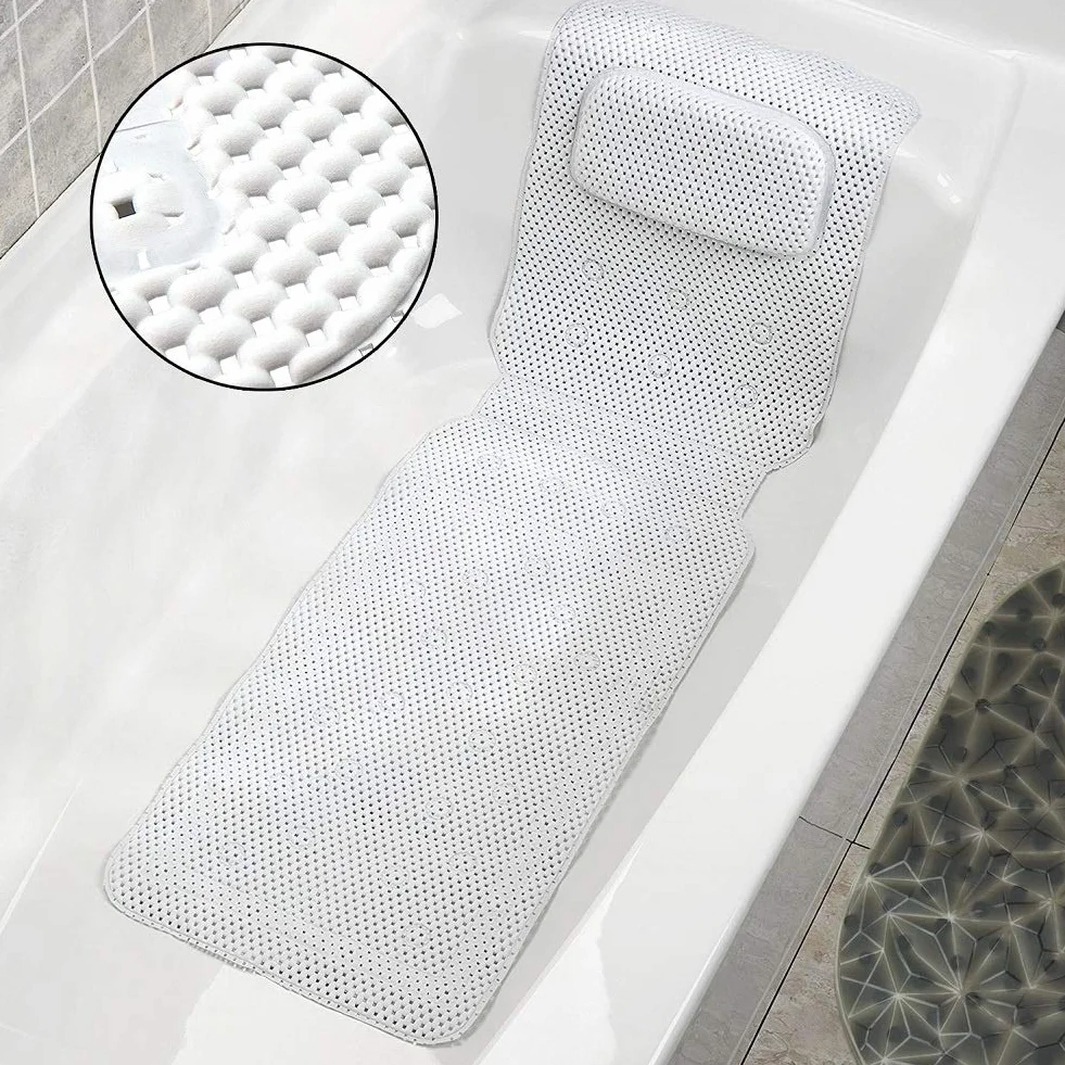 Poduszka do kąpieli, pełne ciało spa kąpiel materac poduszka poduszka miękka wyściełana mata do kąpieli z oddychającą