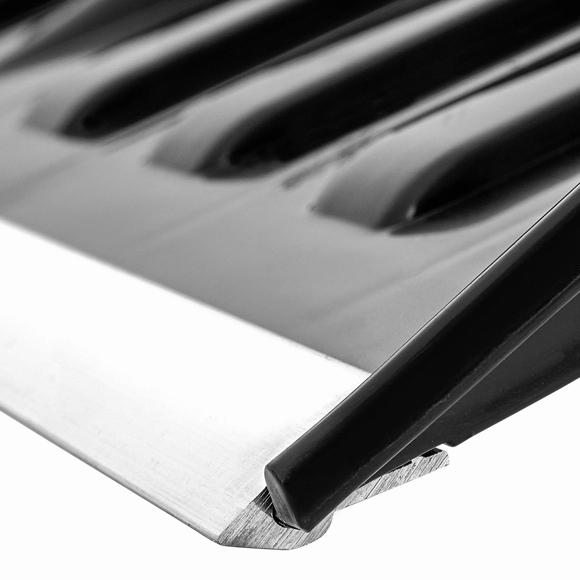 KADAX Łopata do śniegu z aluminiowym uchwytem, 50 x 141 cm, łopatka do śniegu z ergonomicznym uchwytem, z tworzywa sztucznego, z aluminiowym mocowaniem (czarna 2)