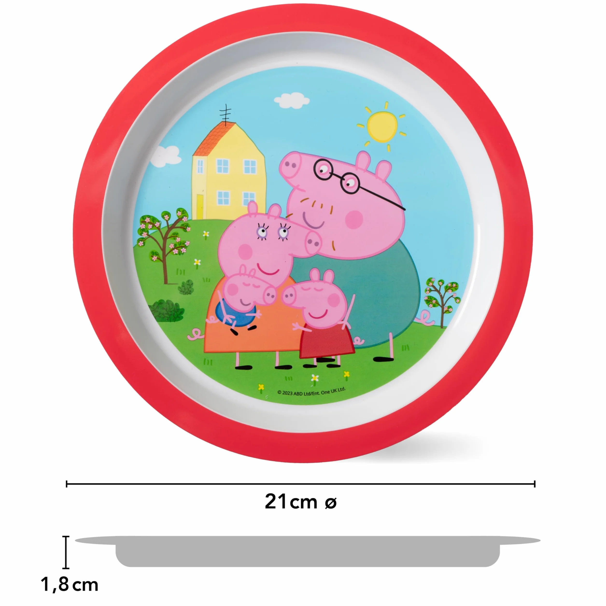 Świnka Peppa 3-częściowy zestaw śniadaniowy