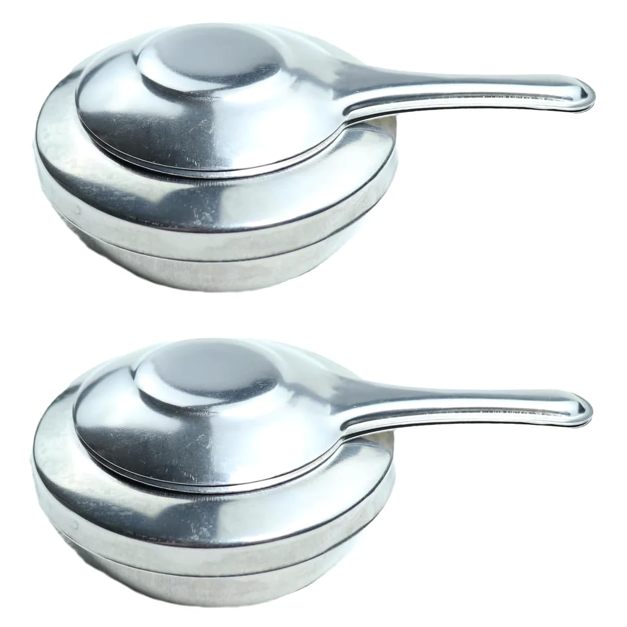 Voarge 2 sztuki palników do fondue, mini palniki alkoholowe ze stali nierdzewnej, do fondue, na kemping, do gorących garnków, do suszenia garnków, na zewnątrz, na kemping, wędrówki, bufet