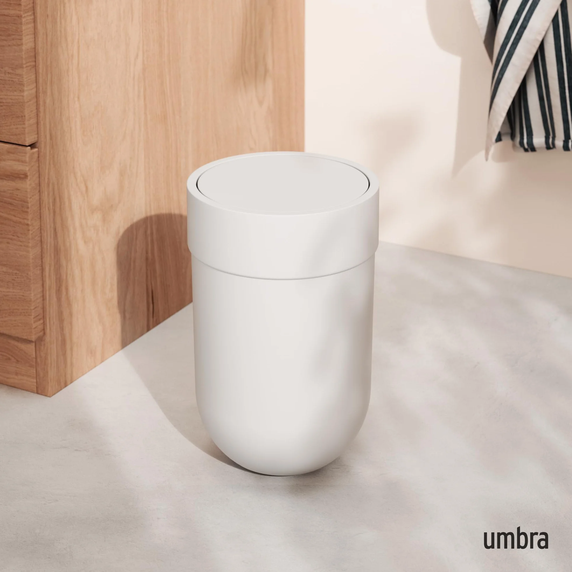 Umbra Touch Kosz na Śmieci, Biały, 6 L