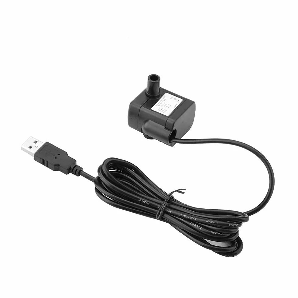 Pompa do akwarium zatapialna USB DC 5V mini bezszczotkowa cyrkulacja wody fontanna
