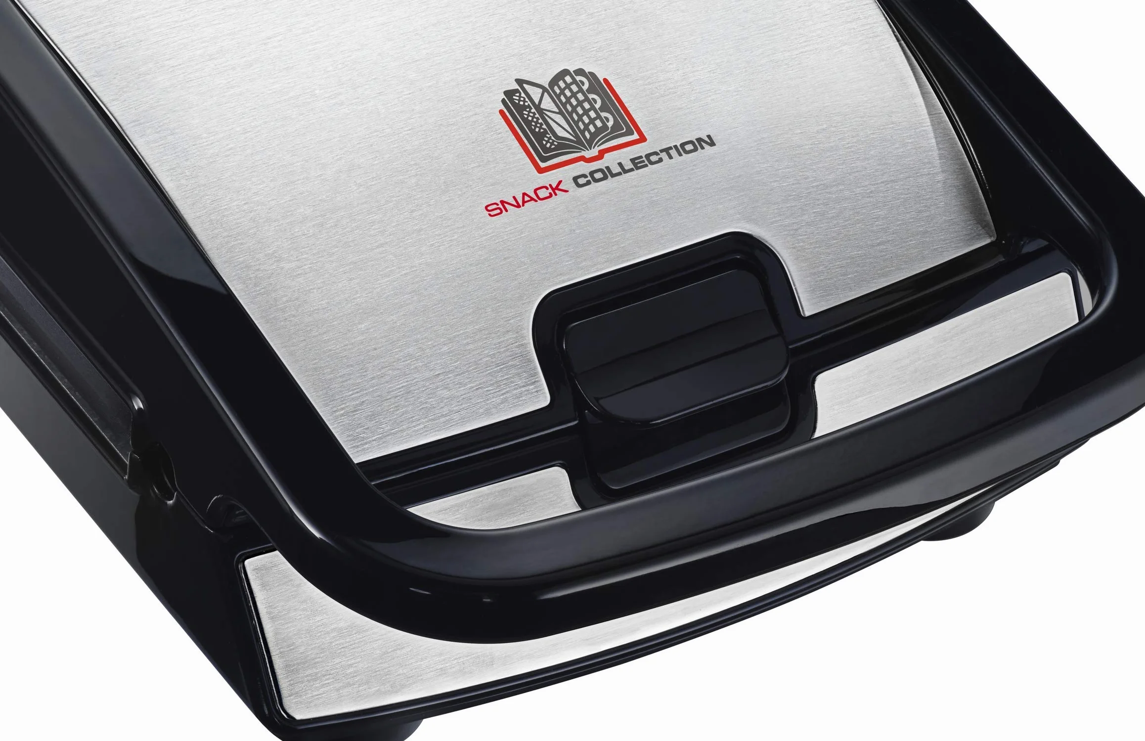 TEFAL SW852D Snack Collection, Opiekacz do kanapek i gofrów, 2 wymienne komplety płyt w zestawie, Moc 700W, Możliwość mycia w zmywarce, srebrny