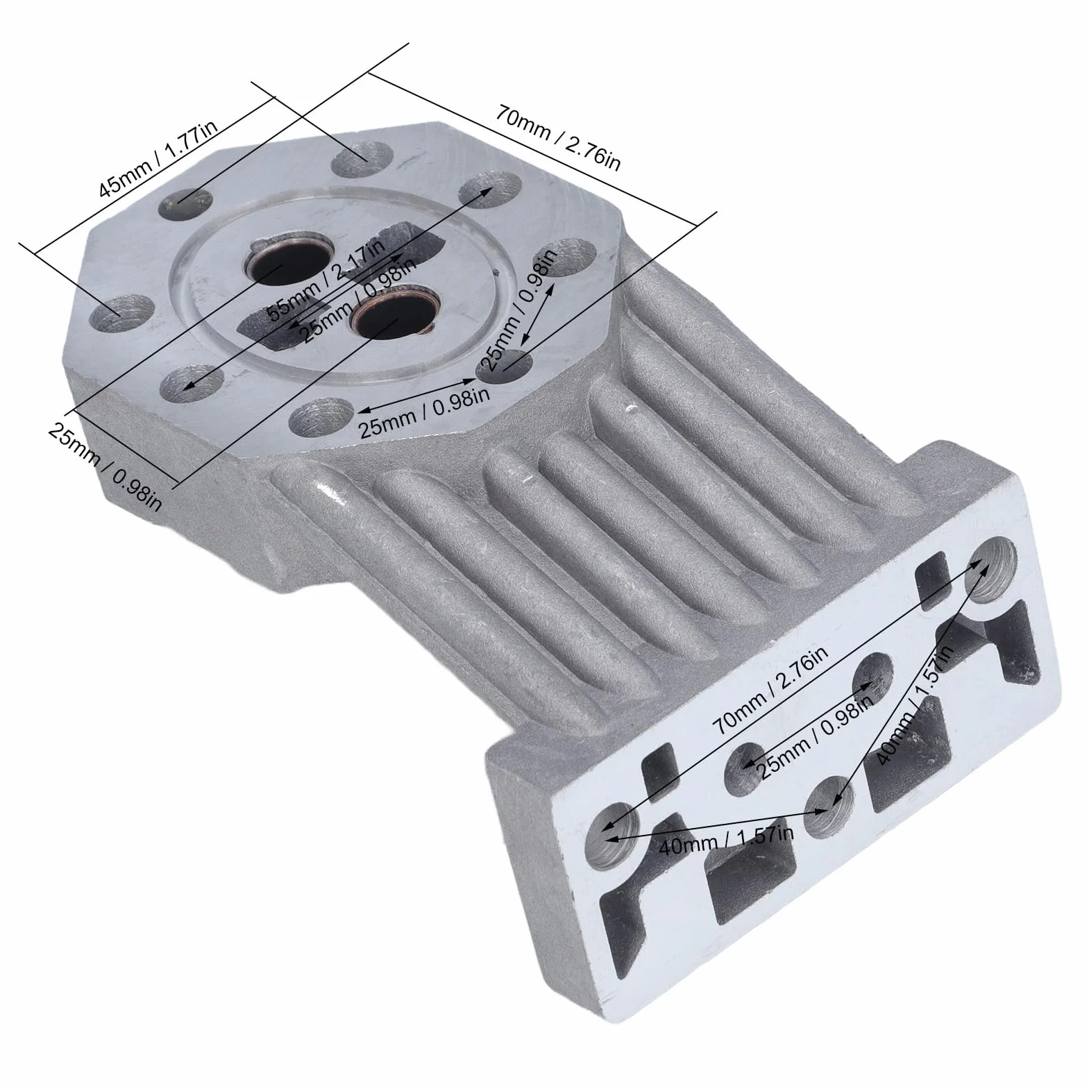 Obudowa Odlewana Pompy łuparki do Drewna, materiał ze Stopu Aluminium, Wspornik Wymienny łuparki do Drewna, Uniwersalne Hydrauliczne Części łuparek Elektrycznych z Uszczelkami