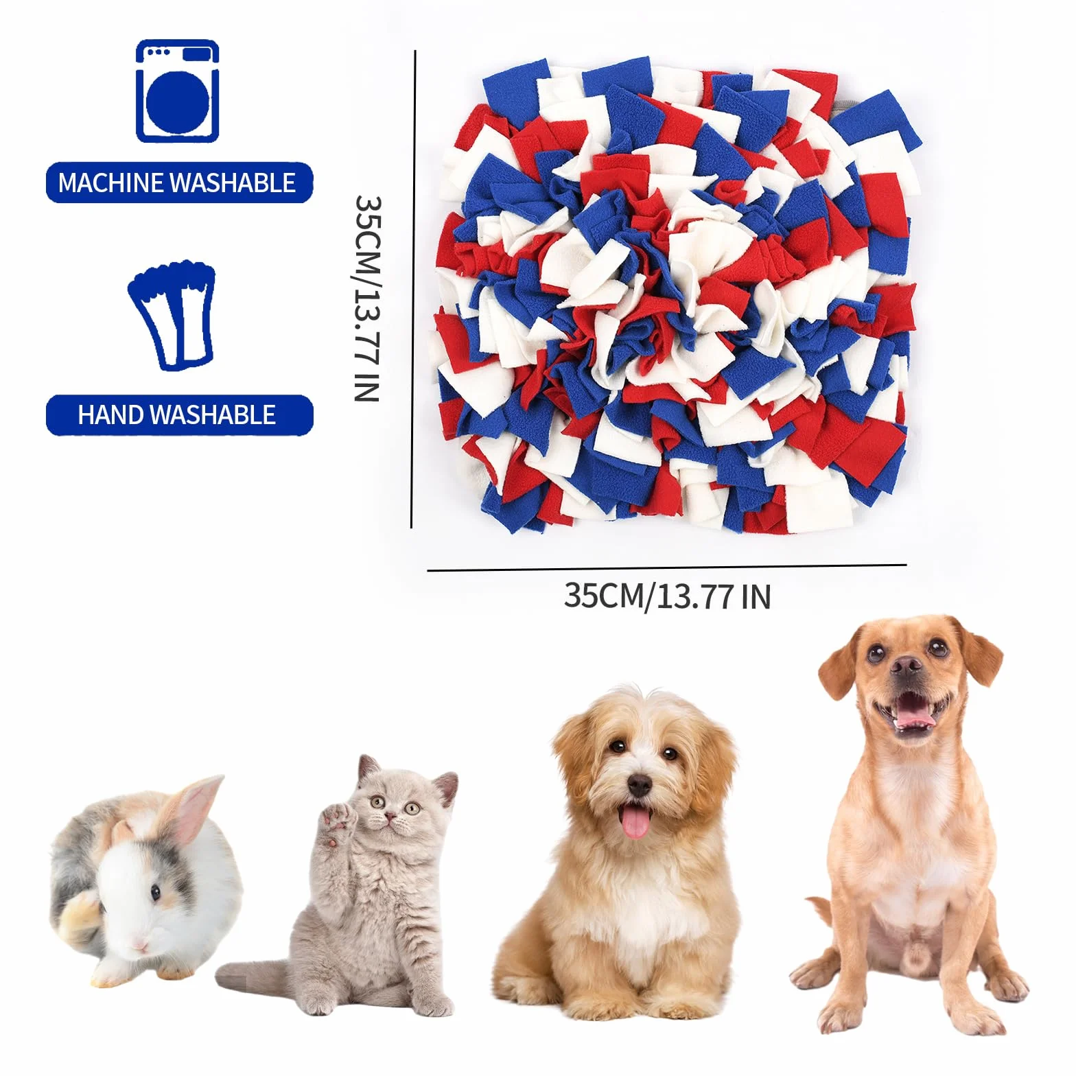 PLUSHCEWT Mata do karmienia psów, zabawki wzbogacające dla psów, interaktywna zabawka do karmienia psów, maty do powolnego karmienia, mata do karmienia zwierząt domowych, zabawka dla średnich i małych