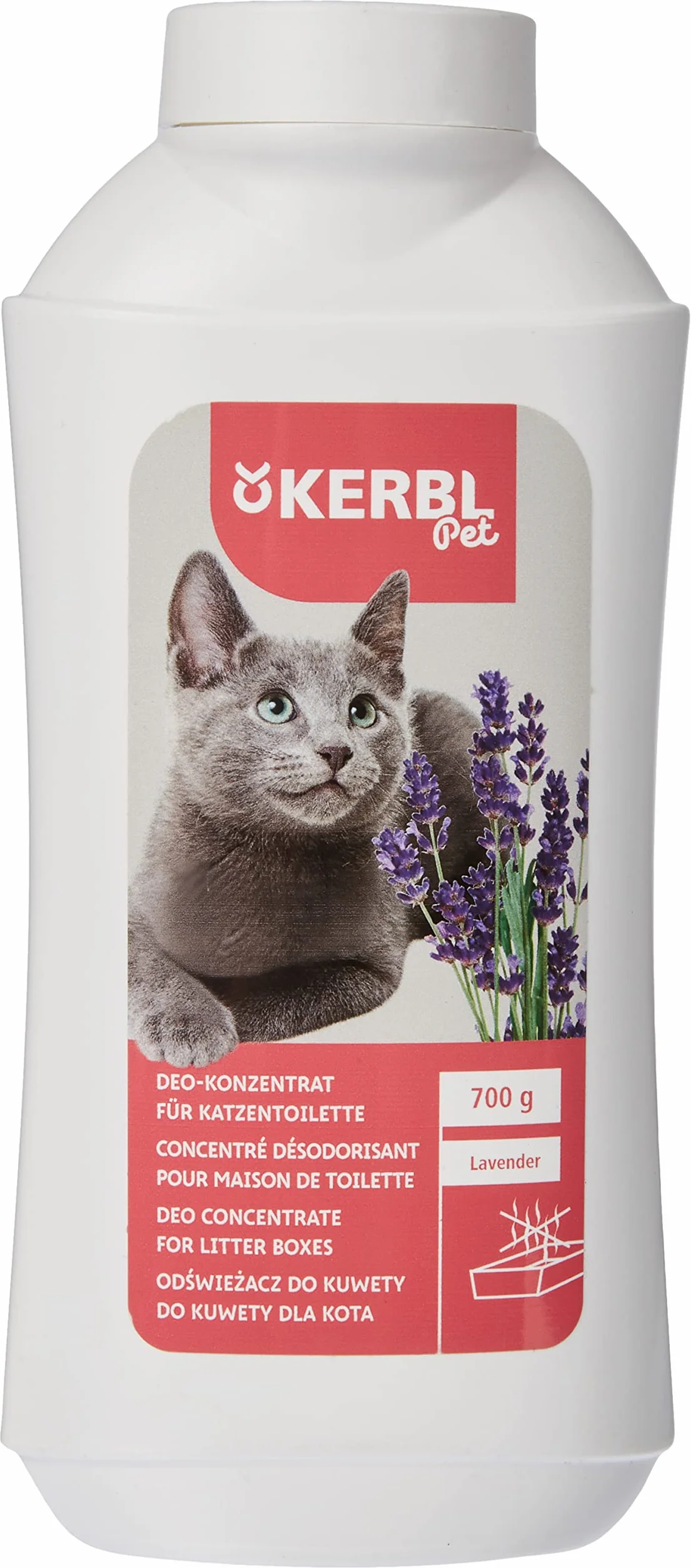 KERBL PET dezodorant w koncentracie do kuwety dla kota lawenda 700 g