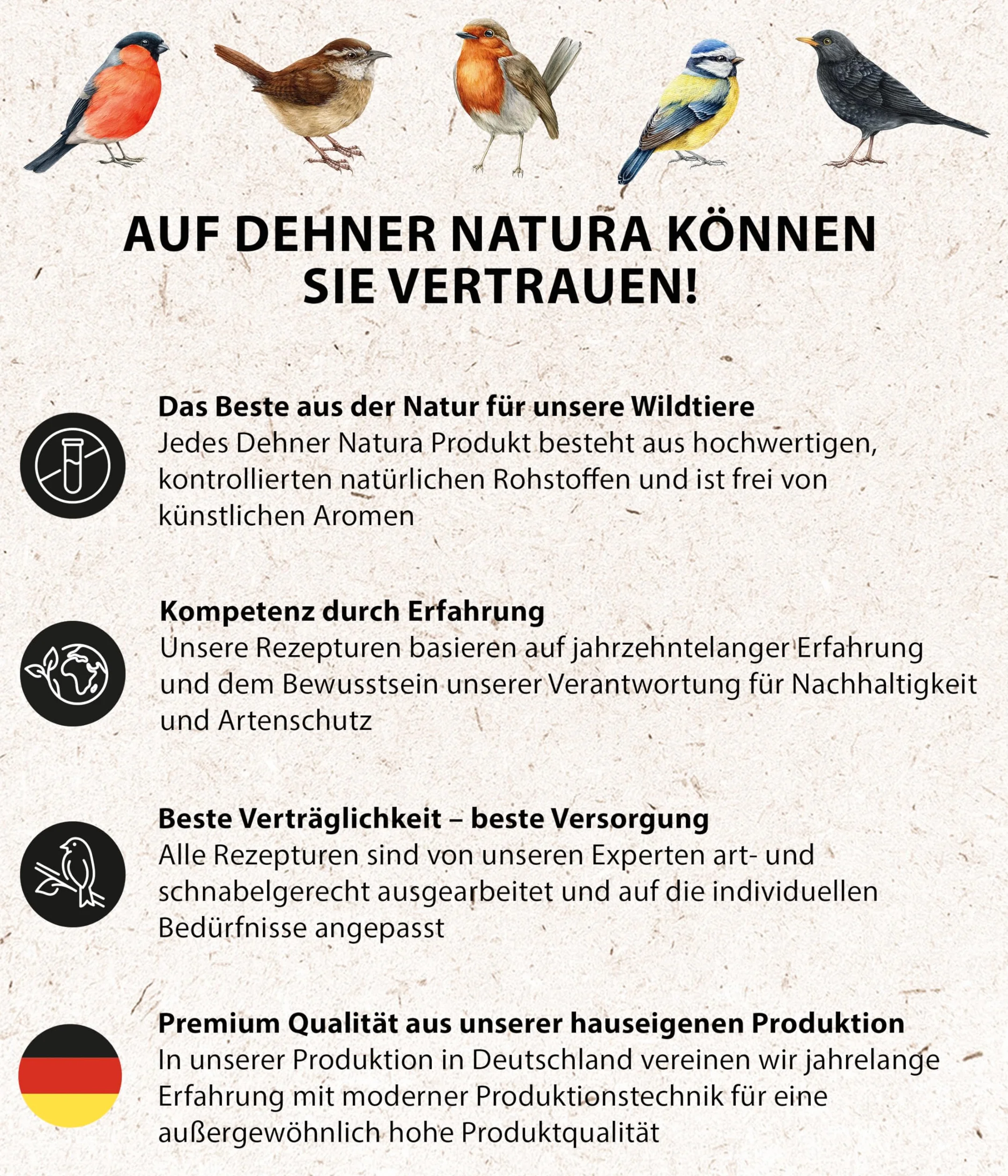 Dehner Natura karma dla dzikich ptaków orzeszki ziemne bez łupin 10 kg