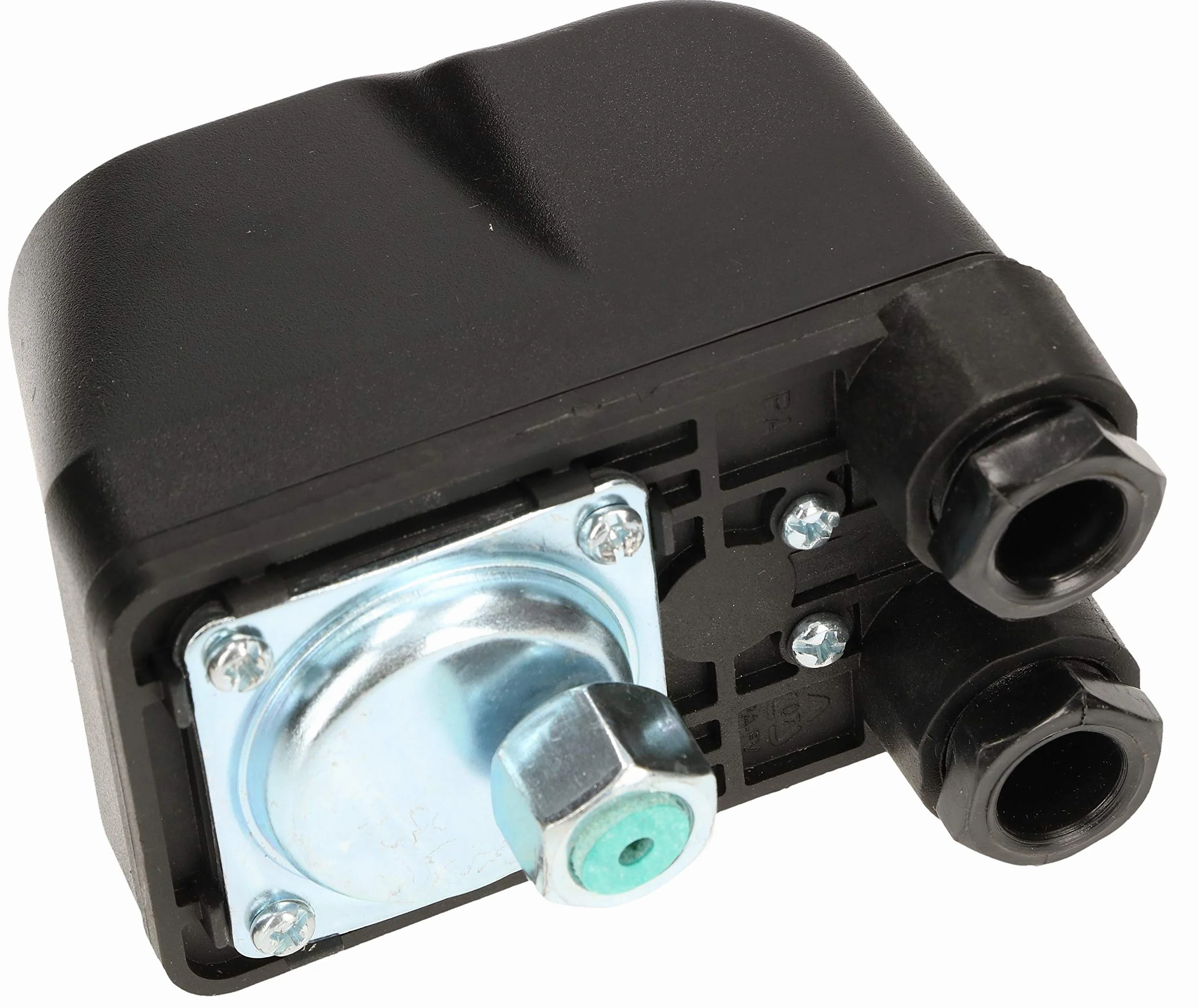 KOTARBAU® Mechaniczny wyłącznik ciśnieniowy BSK-3 230 V, 1-fazowy, automatyczne sterowanie pompą, czujnik ciśnienia do pompy studni, czarny