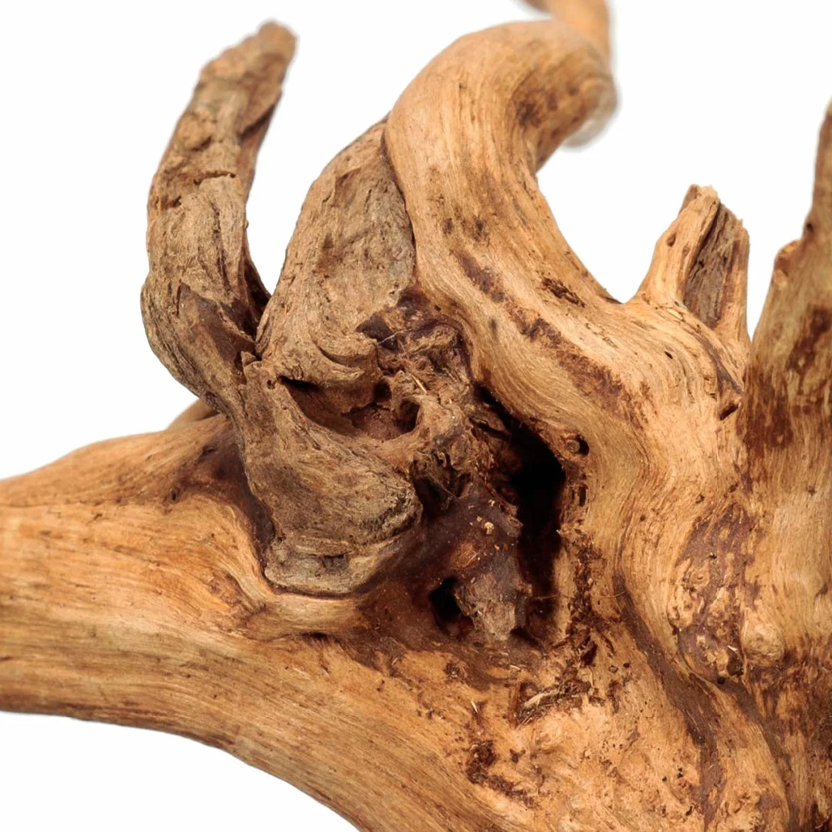 Esenlong Naturalne drewno dryfujące gałązki winorośli gady dekoracja akwarium, losowy kształt 10-15 cm