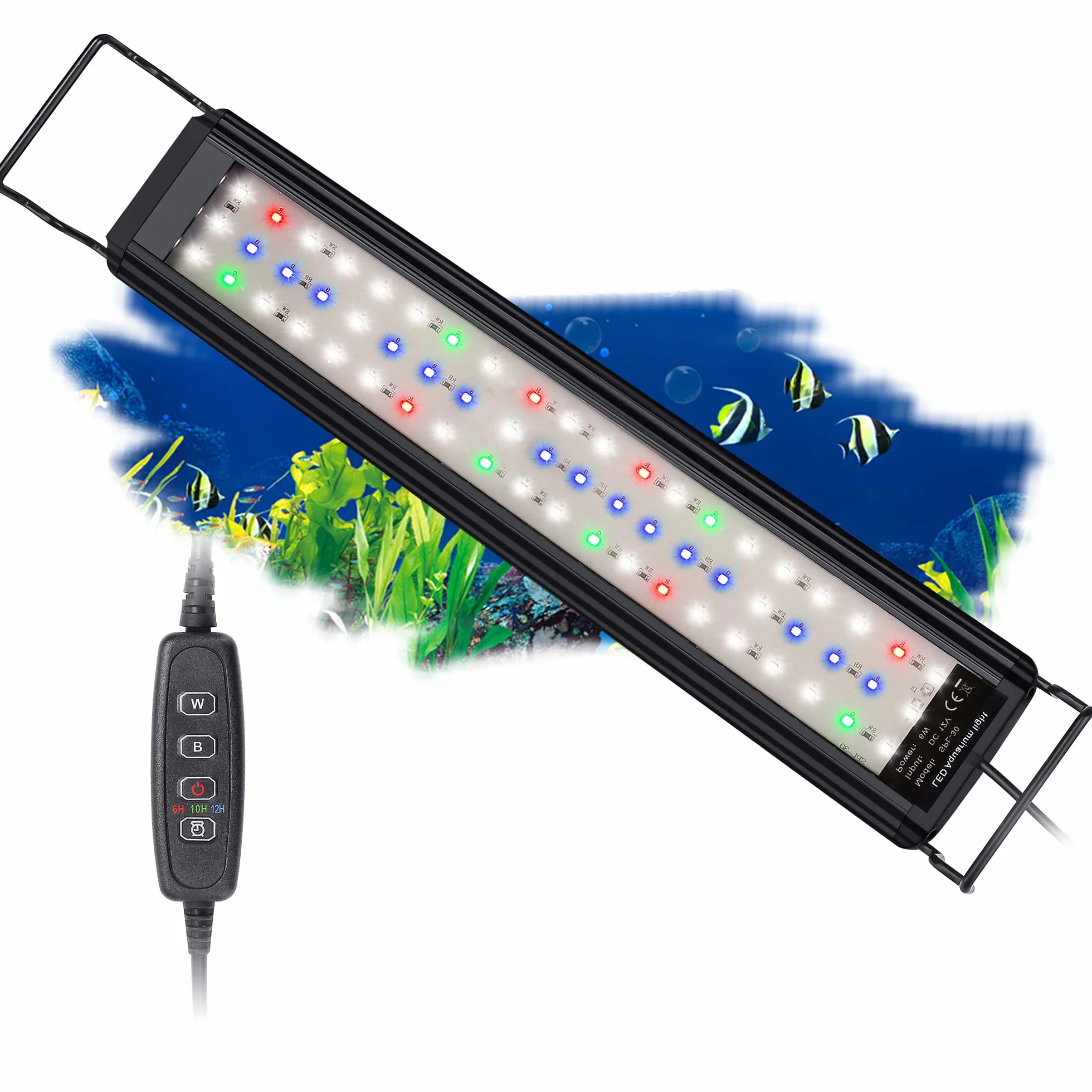 Lampa LED do akwarium pełne spektrum SPL-45 z timerem 10 poziomów jasności