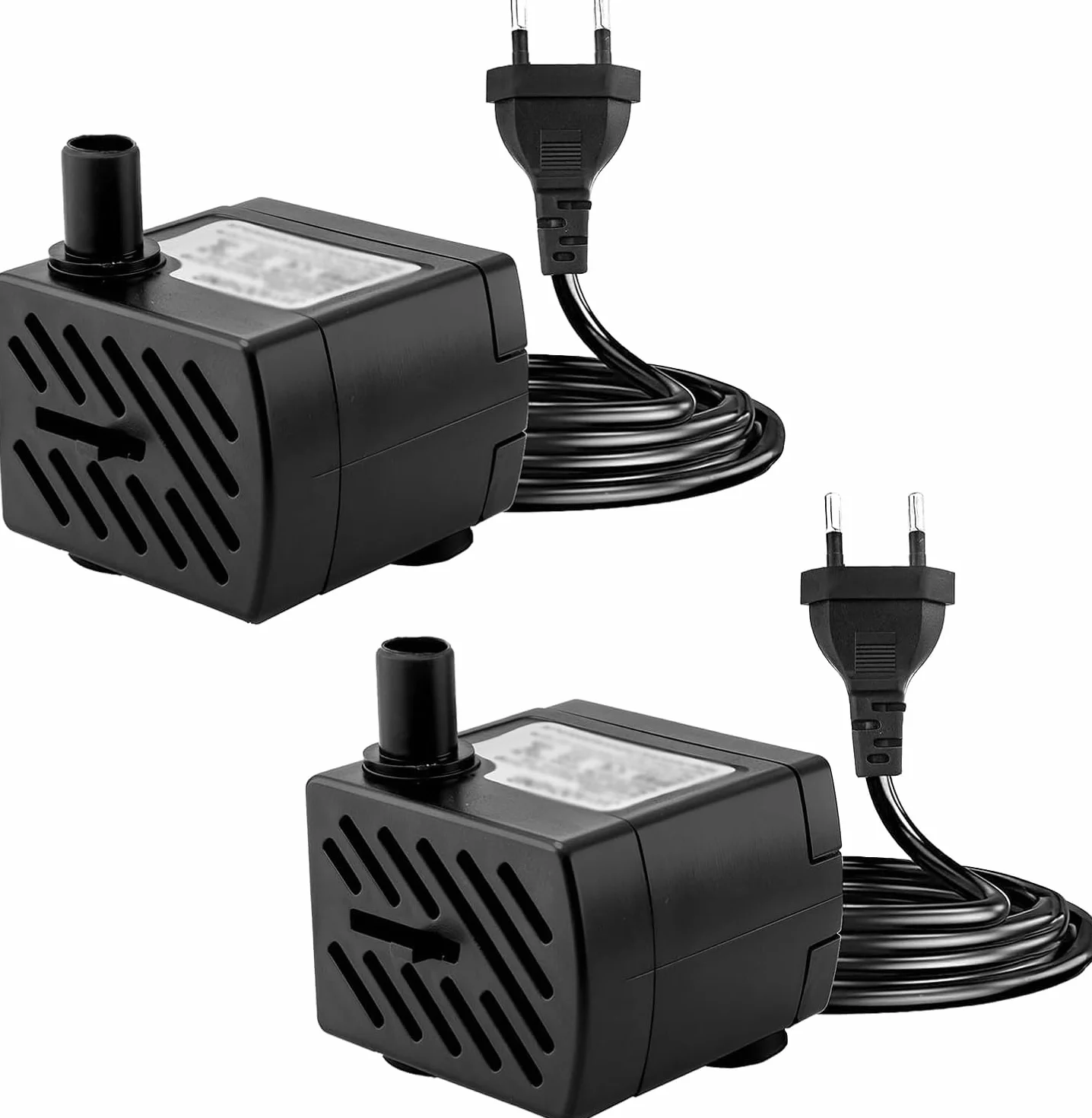 Mini Pompa Zanurzeniowa 3W 180 l/h Cicha Pompa Wodna do Akwariów Fontann Stołowych 2 Sztuki