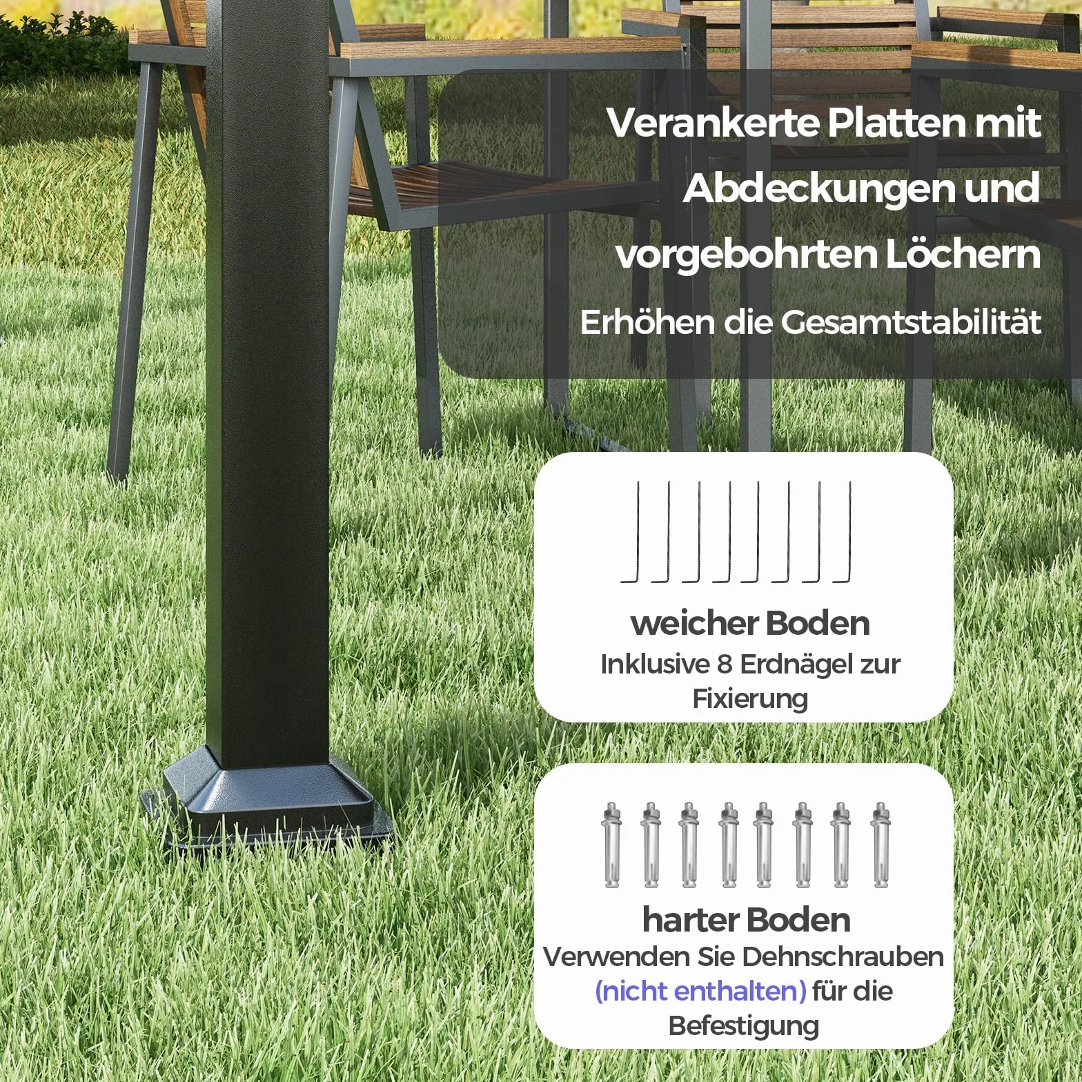 COSTWAY Pergola z przesuwnym dachem, pawilon 3,1 x 3,1 m, wodoszczelny, stabilny, odporny na zimę, pawilon ogrodowy z wytrzymałymi metalowymi kolumnami, na taras, do ogrodu, na taras