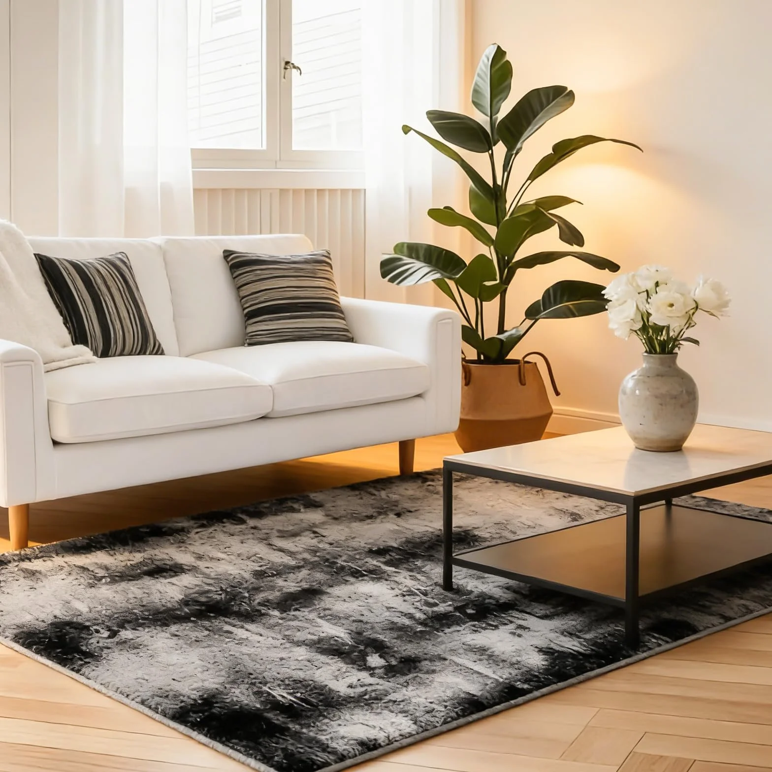 Mata ochronna podłogi pod krzesło biurowe, podkładka pod krzesło biurowe 90x120cm szara – odporna na zarysowania i antypoślizgowa podkładka pod krzesło biurowe do twardych podłóg, laminatu, parkietu i