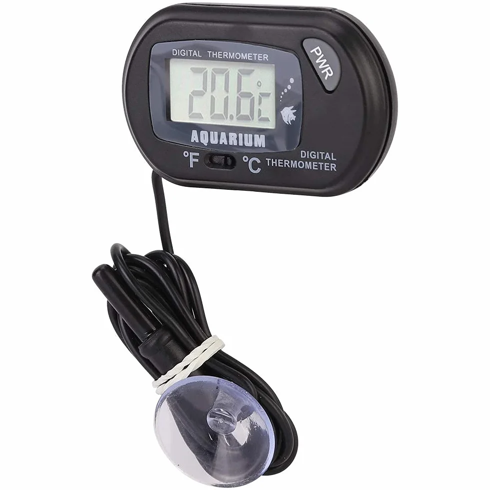 Termometr do akwarium Cyfrowy LCD Termometr do wody w akwarium Terrarium dla gadów Wskaźnik temperatury do pojazdu Terrarium dla gadów, -50 ℃ ∽ 70 ℃