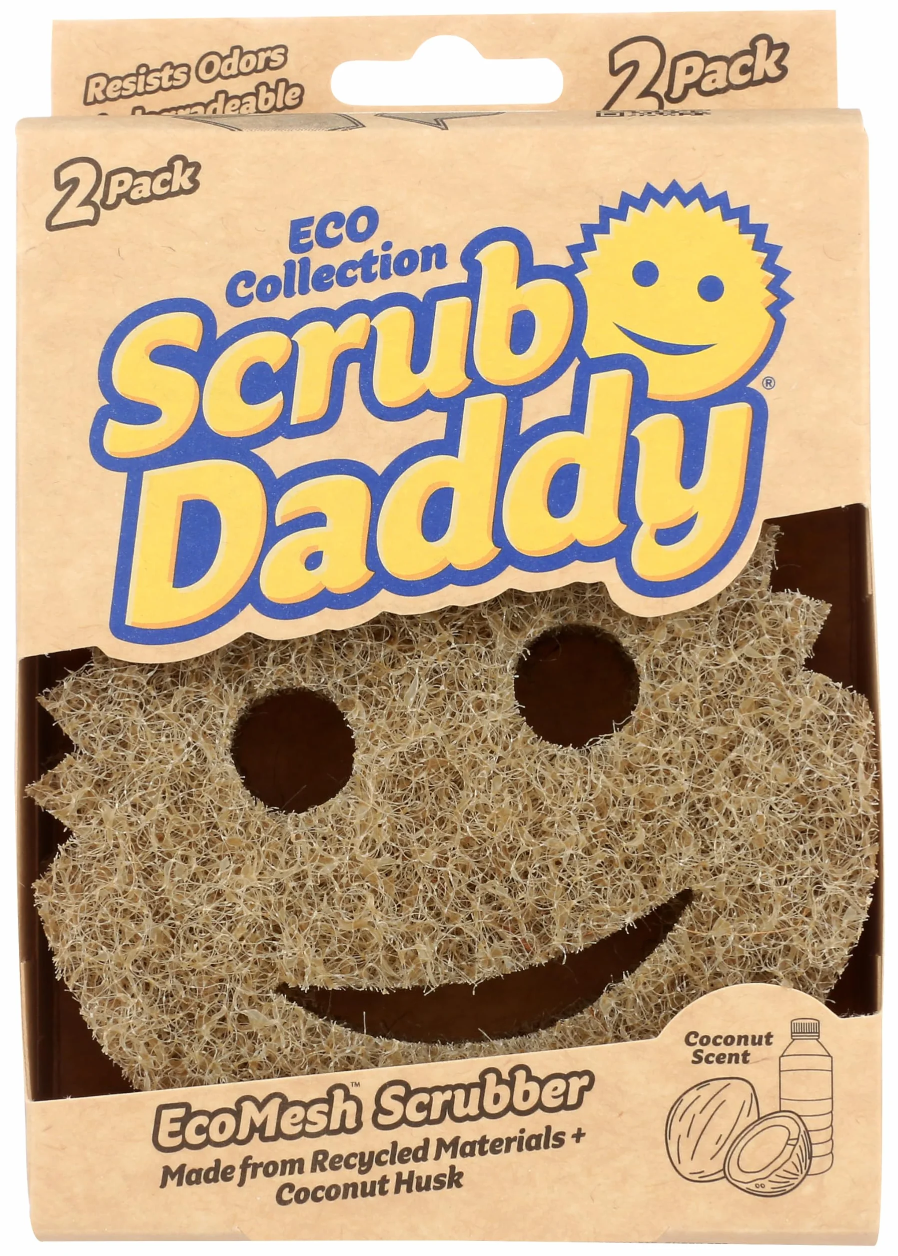 SCRUB DADDY Scrub Daddy EcoMesh Scrubber, 2 CT