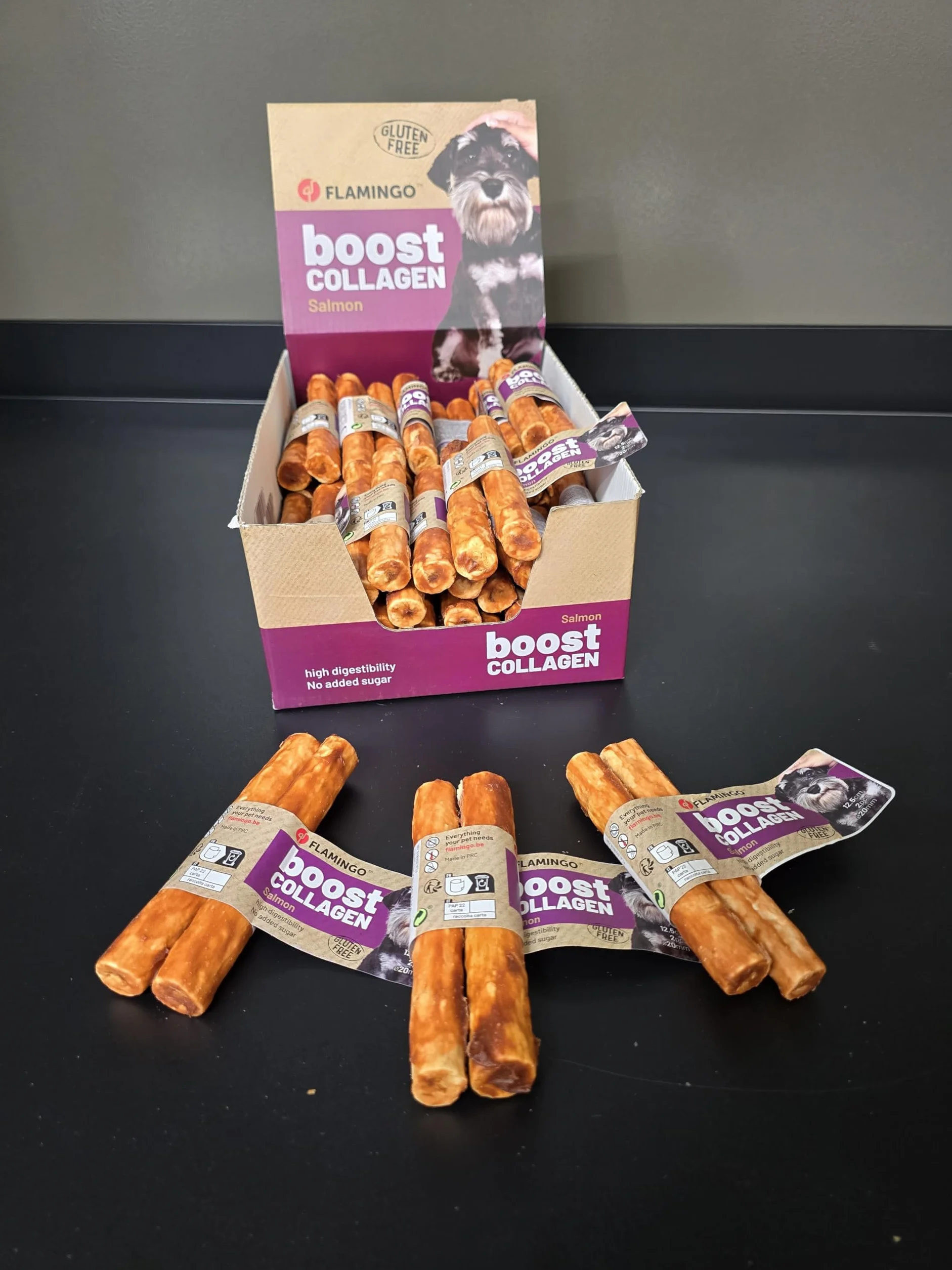 Boost kij z KOLAGENEM I łososiem 12,5 cm 20MM 2 szt