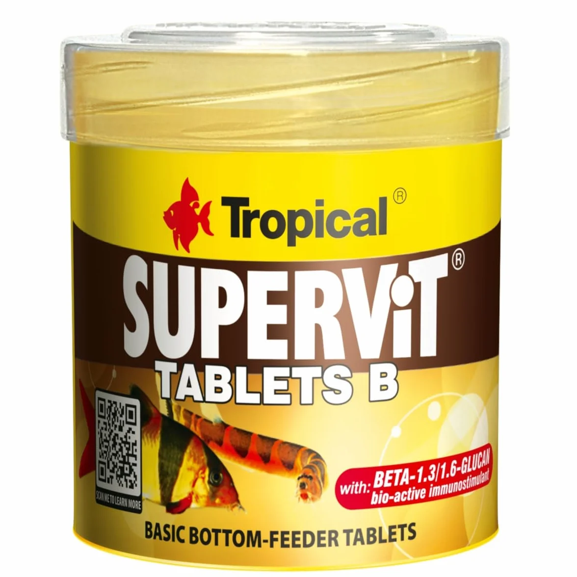 Tropical Tadeusz Ogrodnik Wieloskładnikowy pokarm dla ryb w formie tabletek SUPERVIT TABLETS B 50ml / 36g / 200 szt.