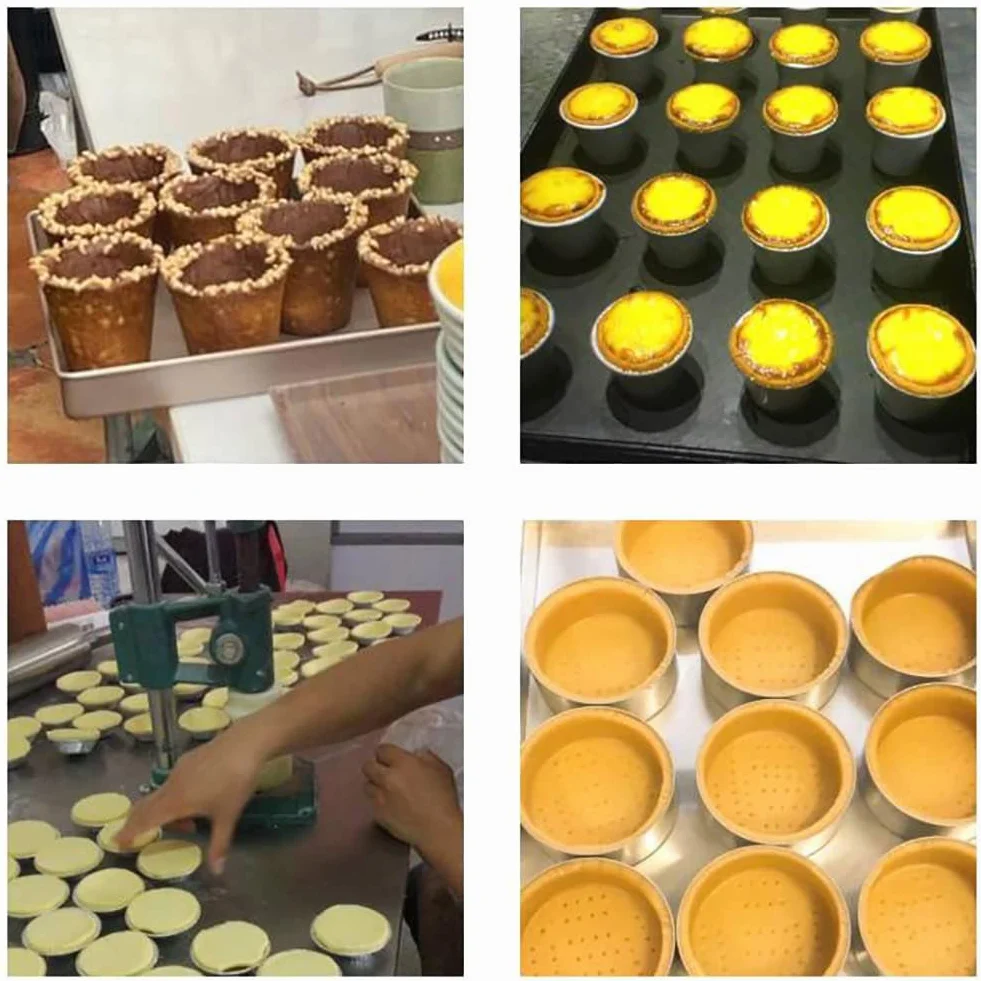 Ręczna maszyna do prasowania tarty jajecznej, ręczny przyrząd do pieczenia ciast i tart