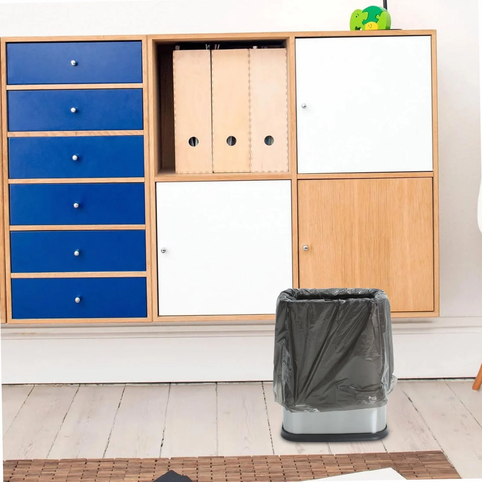 Stalowy Kosz Śmieci Pokrywki Trwały Pojemnik Odpady Kuchenne i Łazienkowe Otwarty Design dla Łatwego Dostępu Kosz pod Zlew Do Użytku Domowego