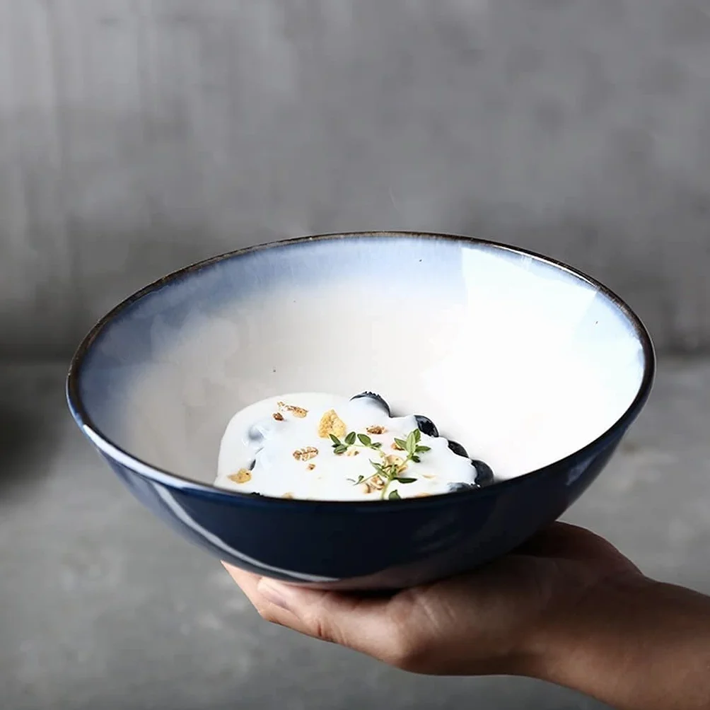 Miski do makaronu duża sałatka owocowa miska do makaronu zupa ramen makaron deser miska na płatki śniadaniowe miska do mieszania miska do serwowania nadaje się do kuchenki mikrofalowej