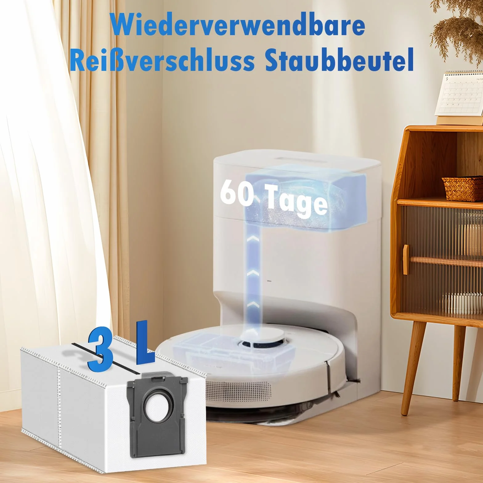 4 sztuki worków do odkurzacza wielokrotnego użytku akcesoria do Dreame X50 Ultra Complete / X40 Ultra Complete / L10s Ultra Gen 2 / L10s Ultra / D10 Plus Gen 2 / Mova E30 Ultra części zamienne do