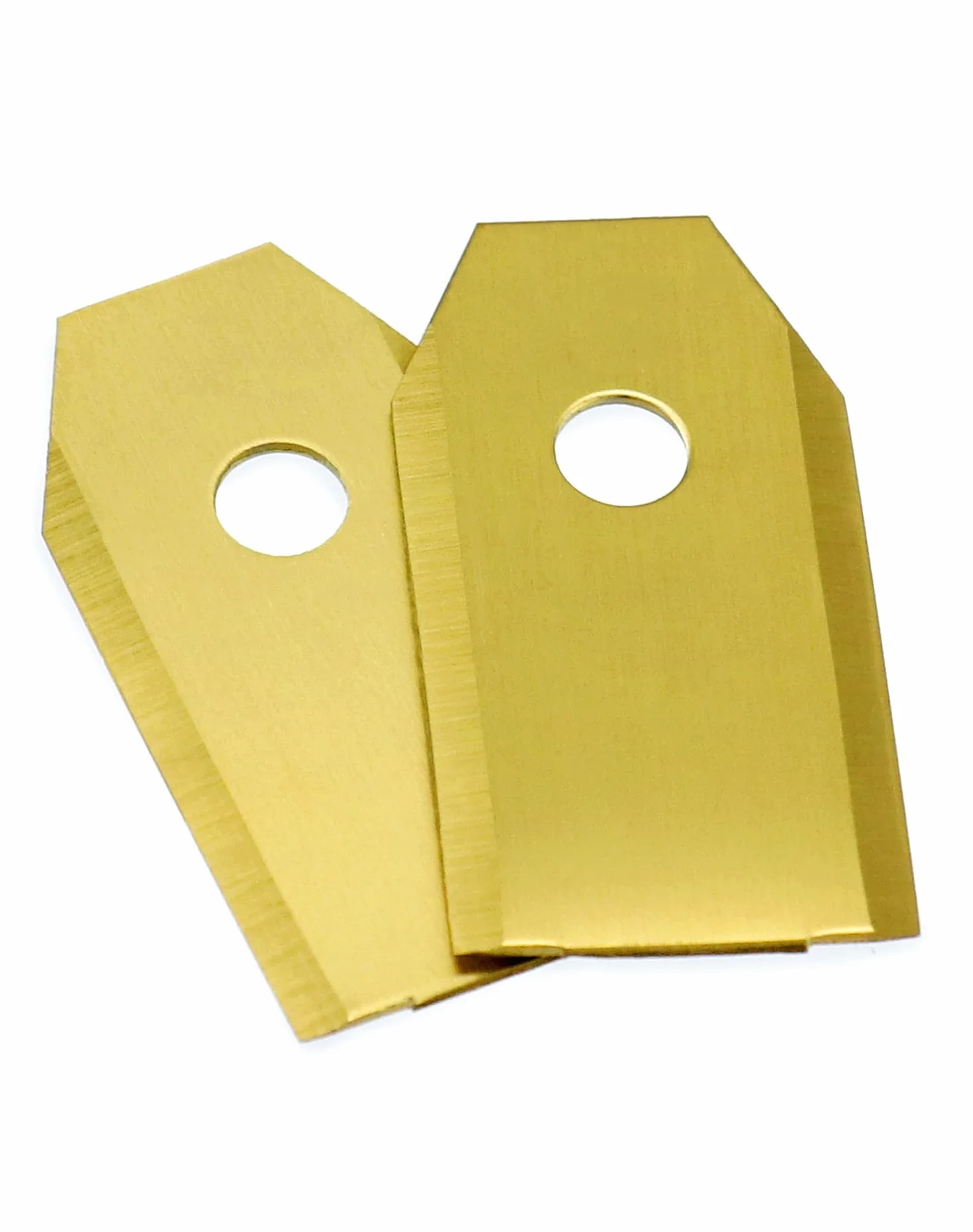 QWORK® 30 sztuk ostrzy do kosiarek zautomatyzowanych, ostrza zamienne do kosiarek zautomatyzowanych, z 30 śrubami, kompatybilne z 105, 310, 315, 320, 420, 430x, złote