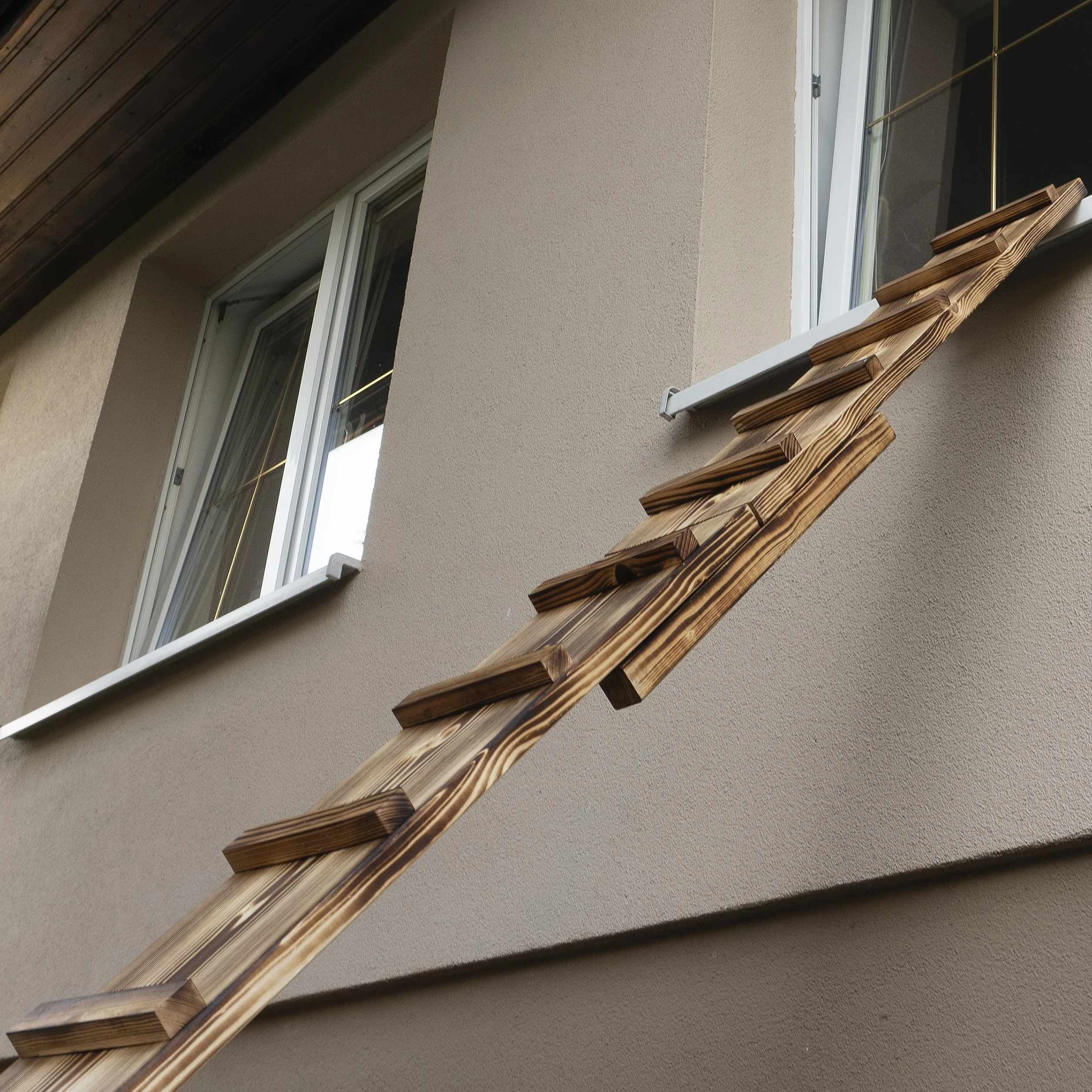 Drabinka dla kota dla kota opalana, na balkon, 1 m, bez mocowania