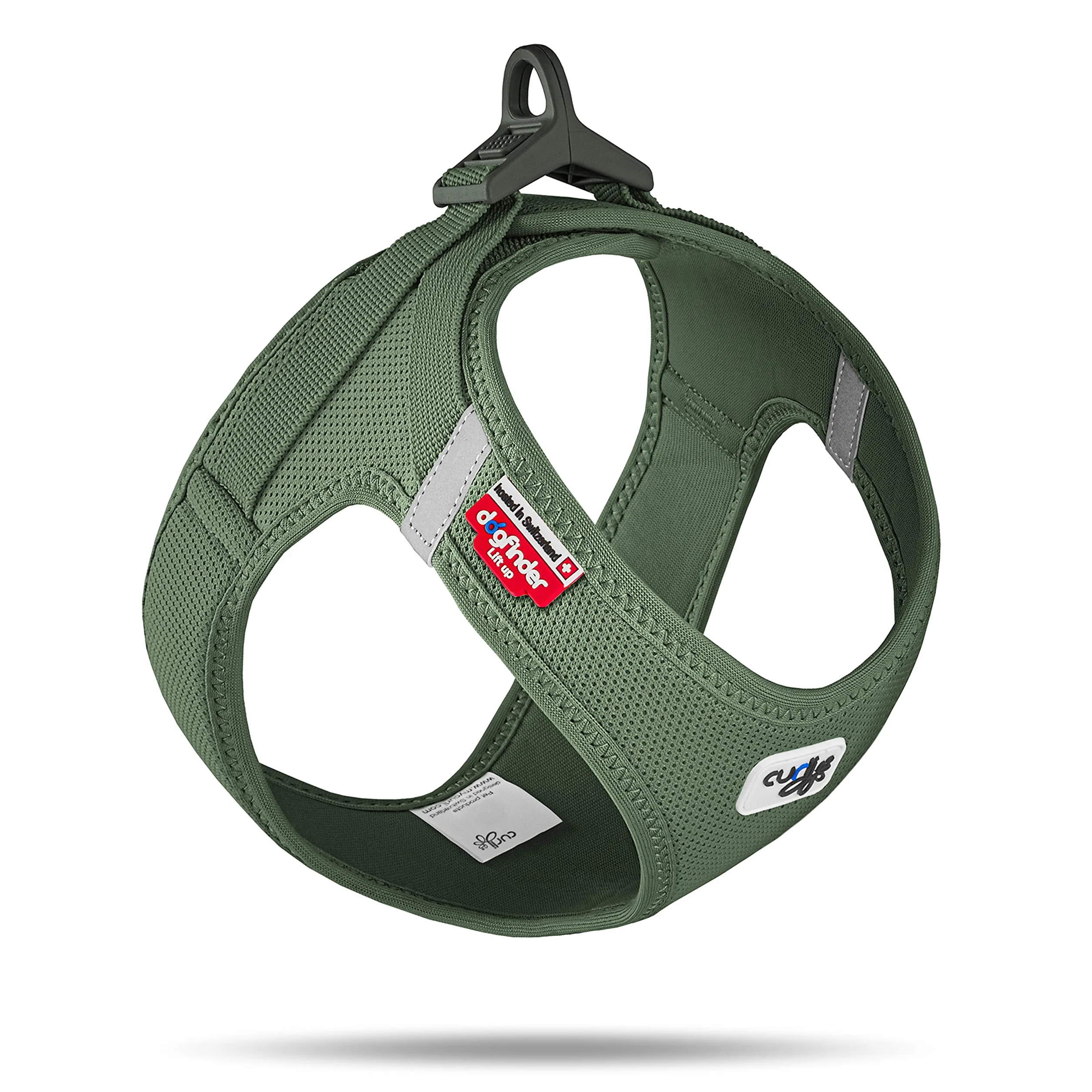 Curli Vest Harness Clasp Air-Mesh Moss XL