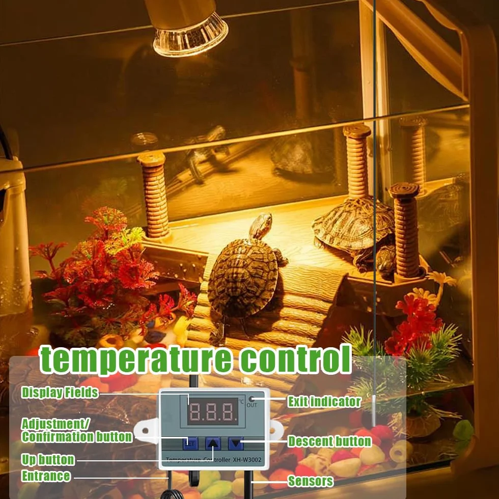 Ceramiczna oprawka E27 lampa grzewcza z regulatorem temperatury do terrarium węży jaszczurek 180°