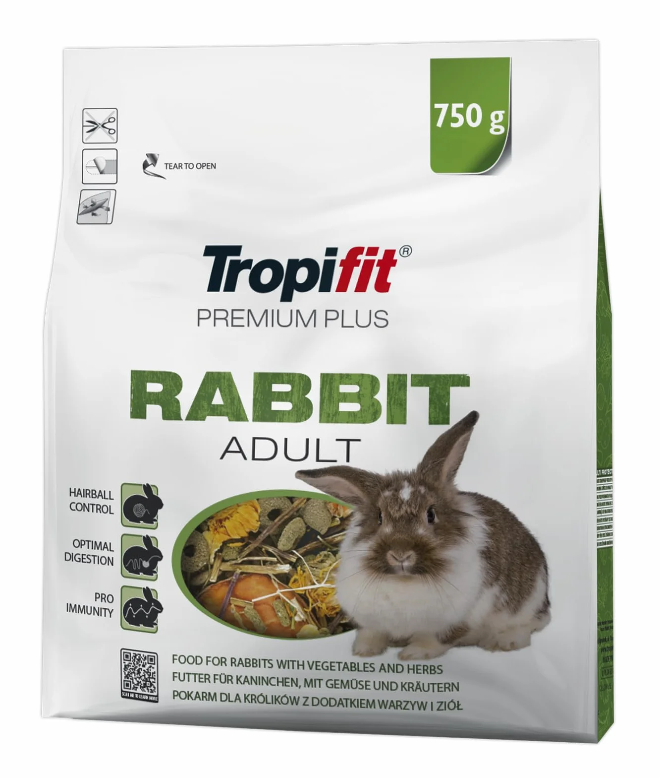 Tropifit Premium Plus Rabbit Adult Karma dla królików 750g