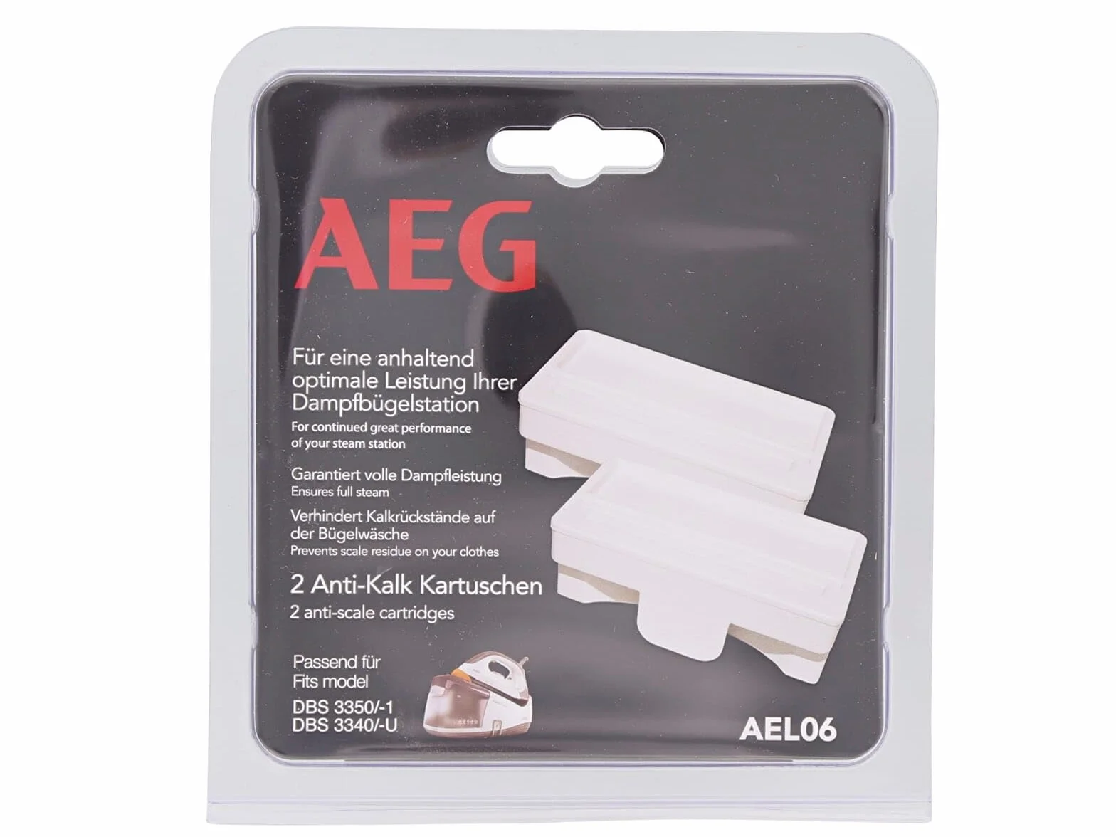 AEG AEL06, 2 wkłady antywapienne, pasują m. in. do AEG DBS 3340, DBS 3350, DBS 3350-1