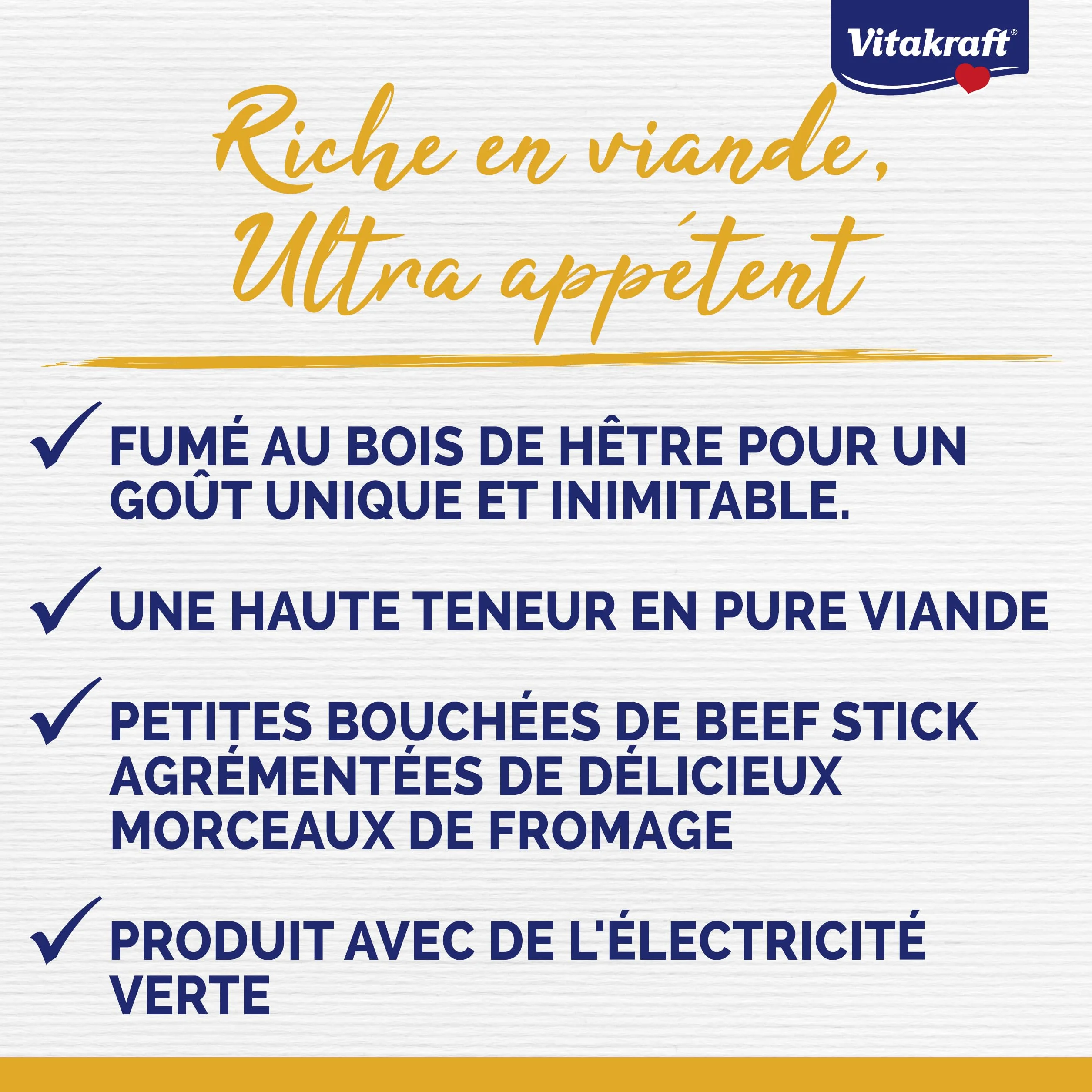 Vitakraft Beef Stick Quadros Karma dla Psów, Wołowina, 70 g
