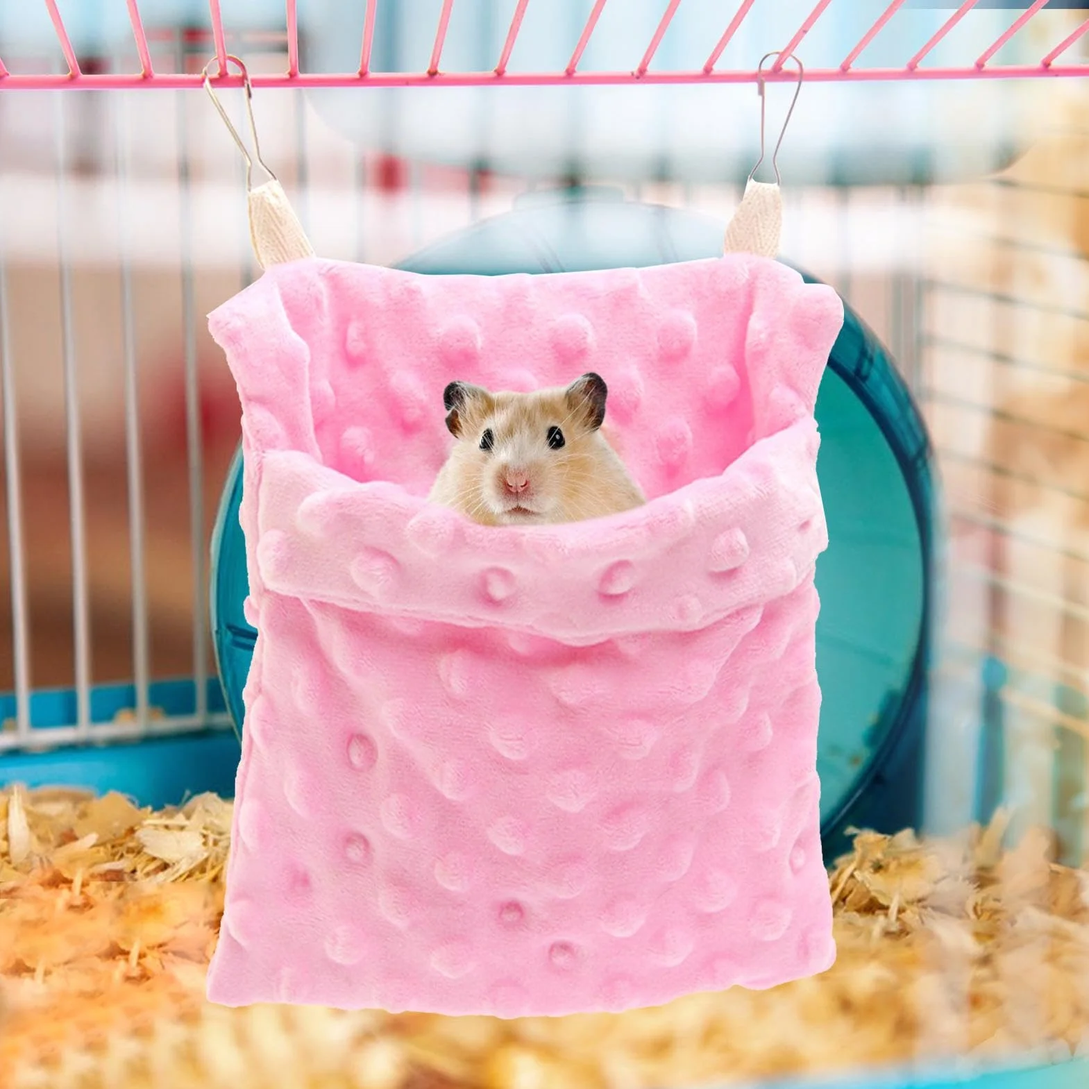Sugar Glider Torba do spania dla ma?ych zwierz?t domowych, torba do spania, ciep?a ?kka torba do spania dla ma?ych zwierz?t z haczykami, na szybowce, szynszyli, ma?ych zwierz?t domowych