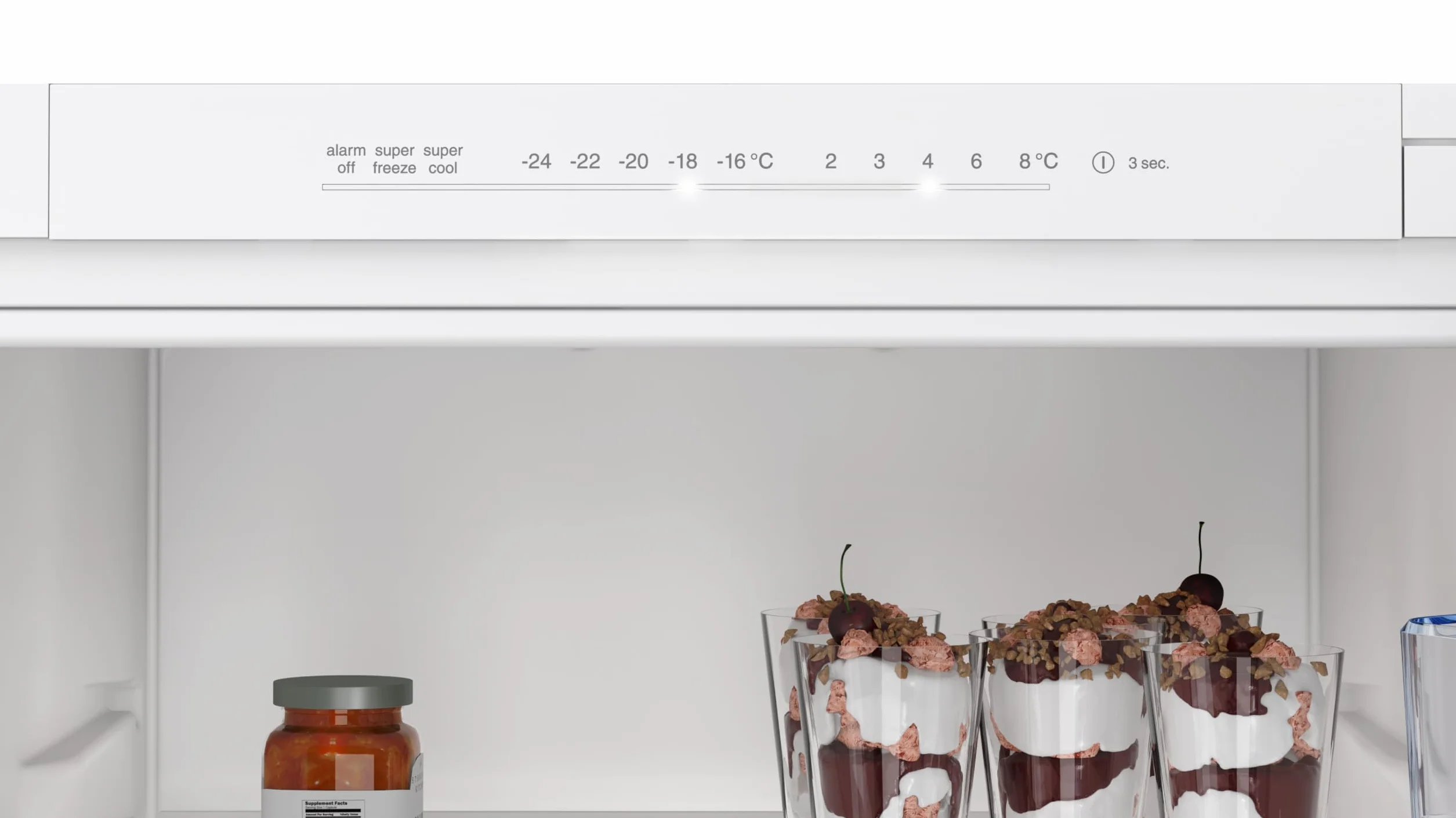 Bosch KIN96NSE0 seria 2 lodówko-zamrażarka do zabudowy, wnęka 194 x 56 cm, chłodzenie 215 l + zamrażanie 75 l, 11% większa pojemność chłodzenia, nigdy więcej rozmrażania, równomierne oświetlenie