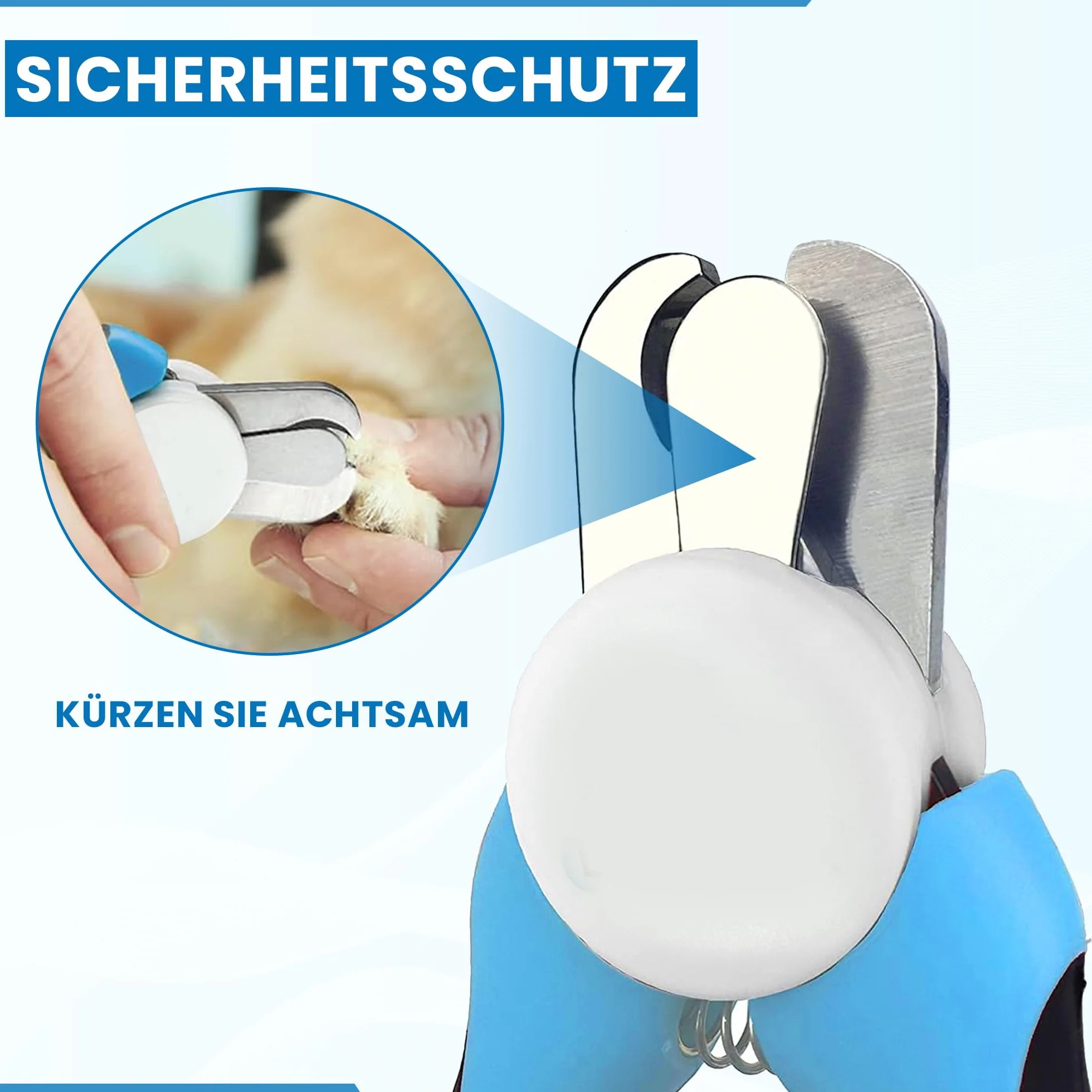 Cążki do pazurów dla psów i kotów z pilnikiem bezpieczna i precyzyjna pielęgnacja ergonomiczny uchwyt antypoślizgowy dla małych i średnich zwierząt łatwe użycie