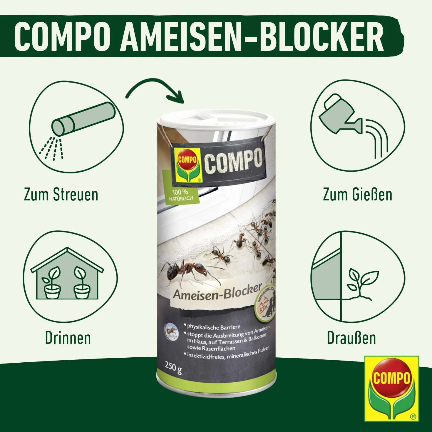 COMPO Bloker mrówek 250 g
