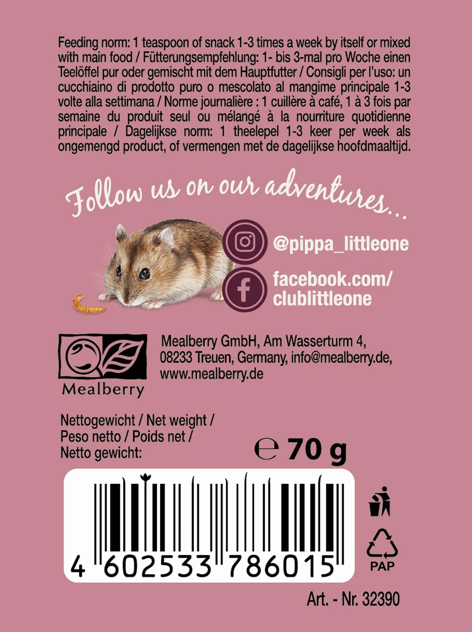 Little One Little One przekąska Mączniaki w puszce 70 g