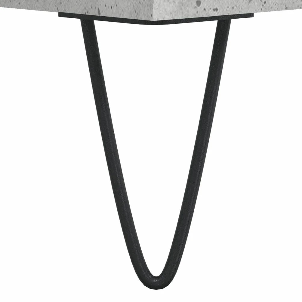Szafa płytowa, betonowa, szara, z materiału drewnopochodnego, 121 x 38 x 48 cm, z żelaznymi nogami, przestronna szafka winylowa na płyty gramofonowe, stabilna górna płyta do gramofonów