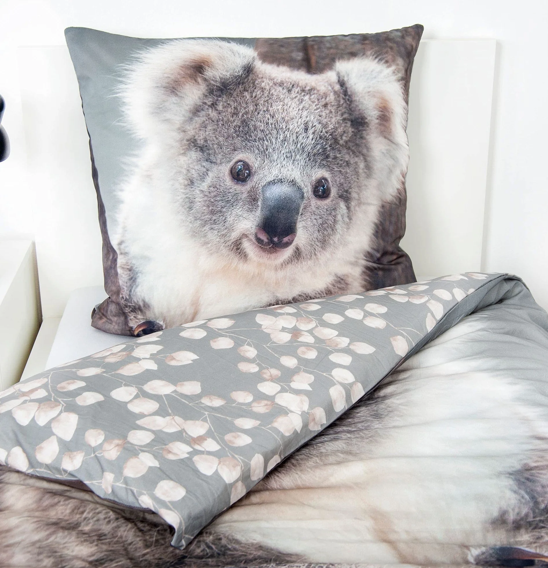 Klaus Herding GmbH komplet pościeli z koala 135 x 200 cm 80 x 80 cm 100% bawełna